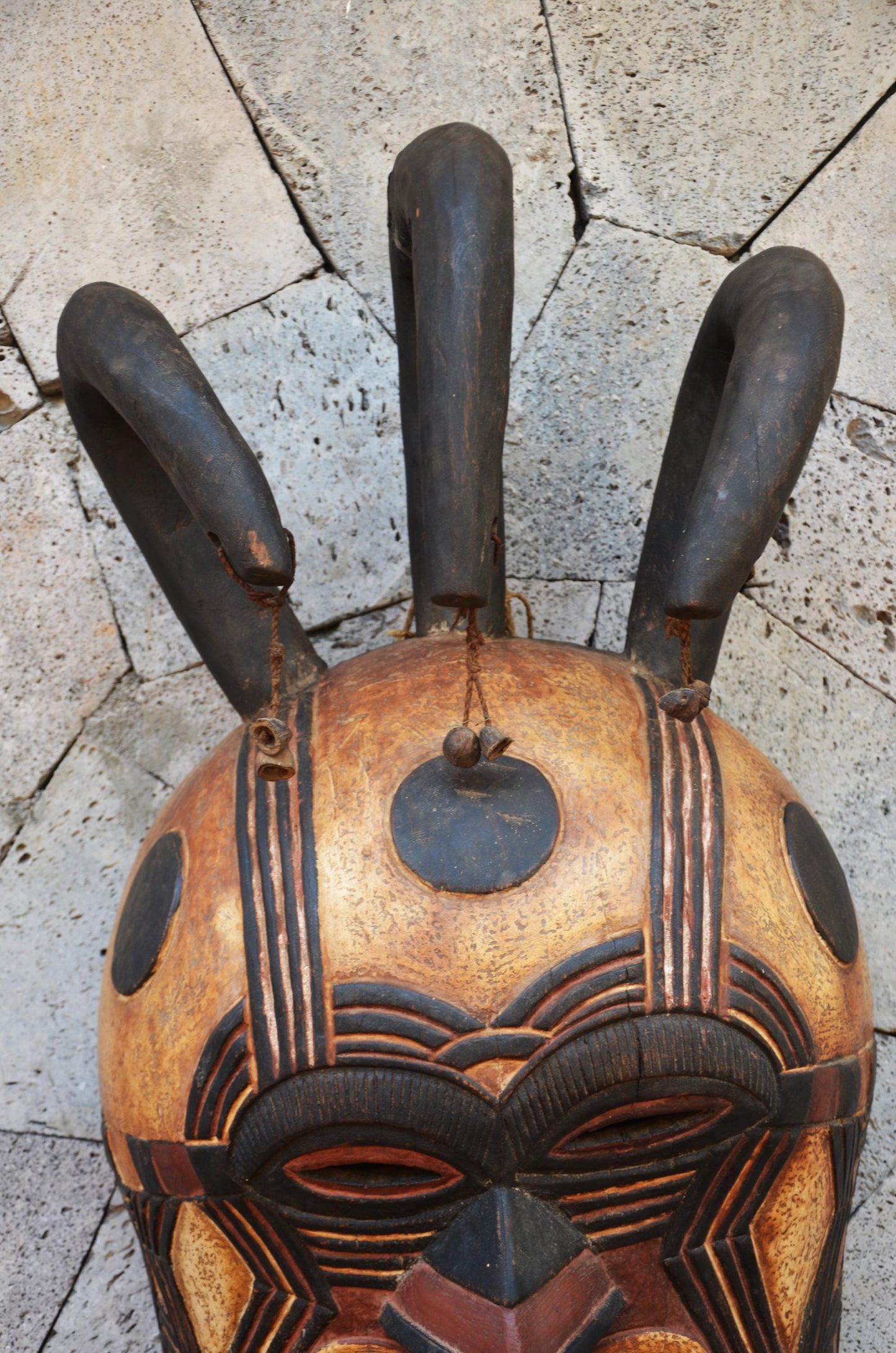 Authentic Tetela Mask | Large Congolese Tribal Art | Statement Piece