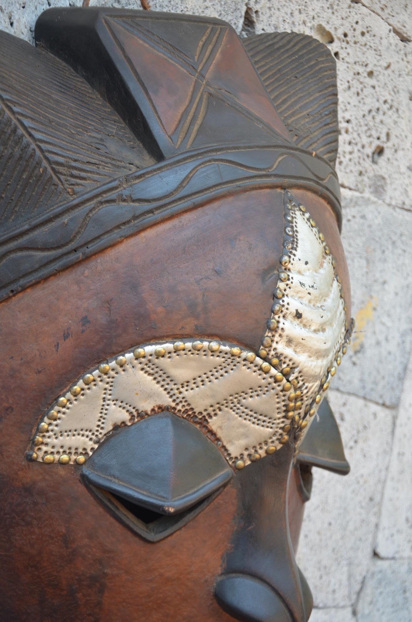 Authentic Chokwe Mask | Large Congolese Tribal Art | Statement Piece