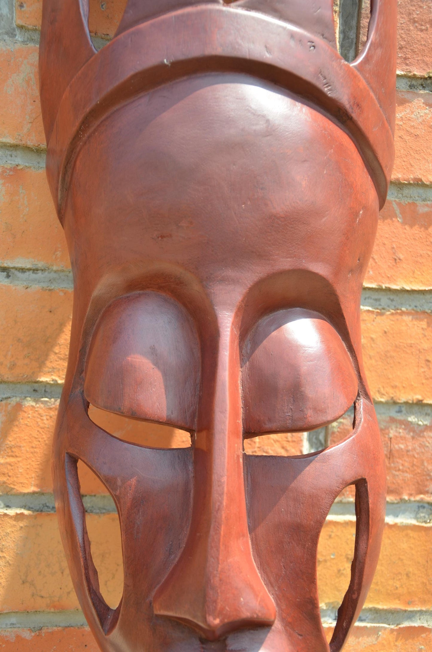 Authentic Rwandan Decorative Wall Mask | East African Art