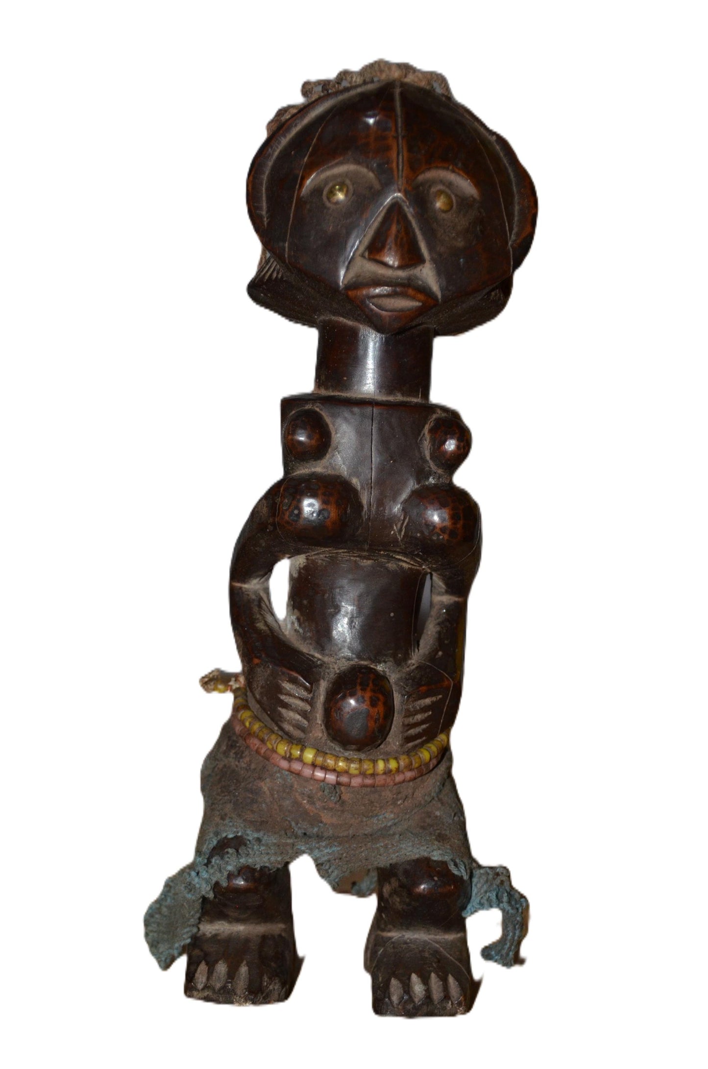 Authentic Ndekese Statue | Congolese Tribal Art | Hand-Carved Wood Sculpture