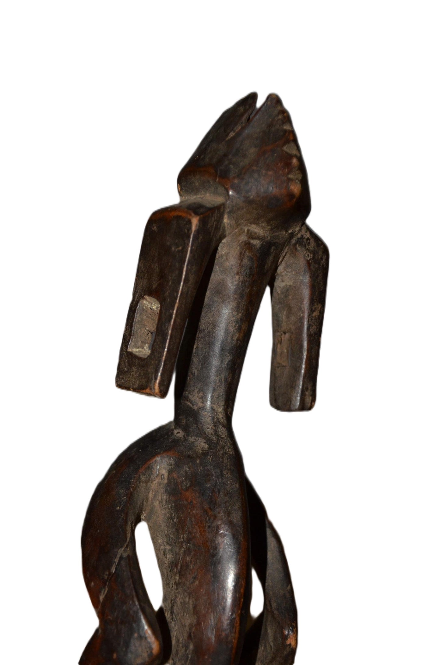 Authentic Mumuye Statue | Nigerian Tribal Figure | Abstract Wood Sculpture