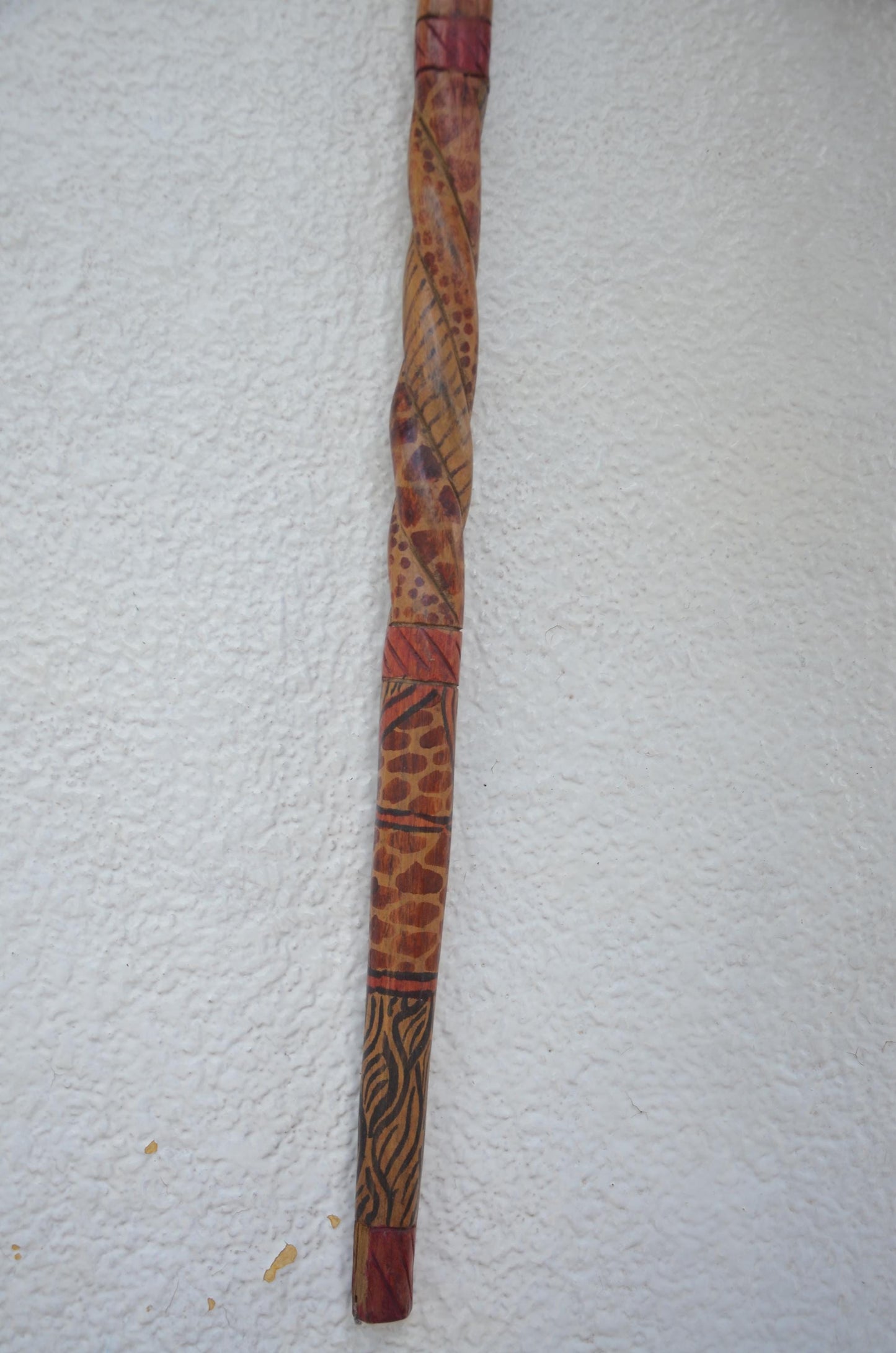 Handcrafted African Royal King's Walking Stick | Traditional Wooden Cane and Staff