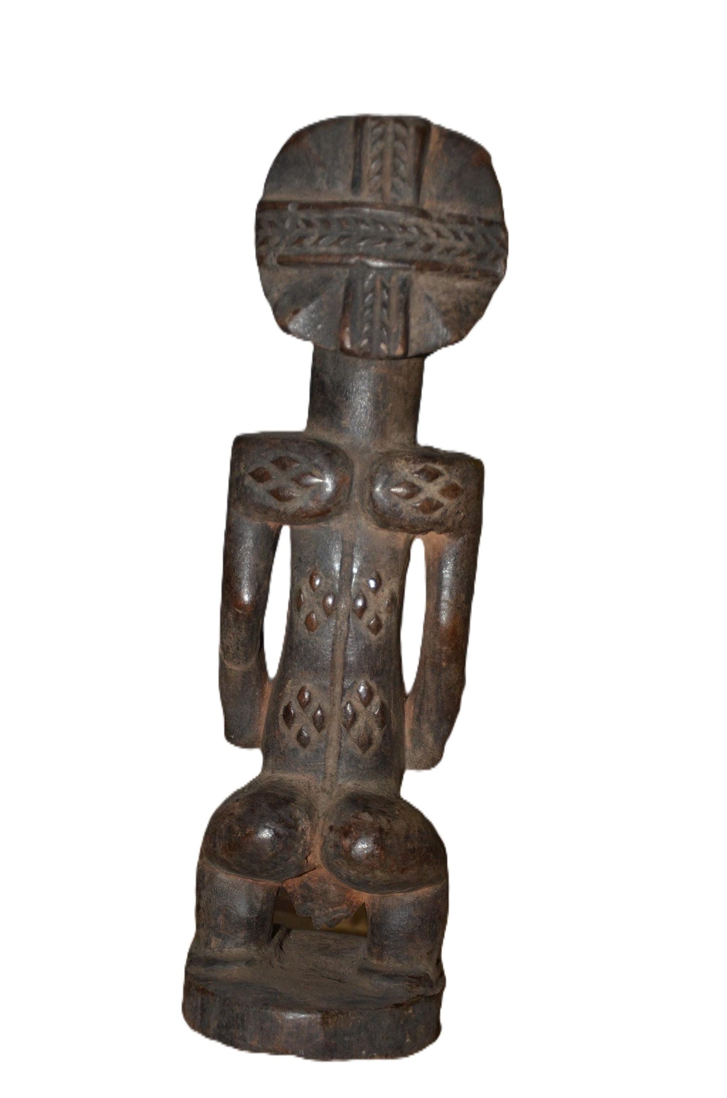 Authentic Luba Statue | Female Ancestral Figure | Congolese Tribal Art