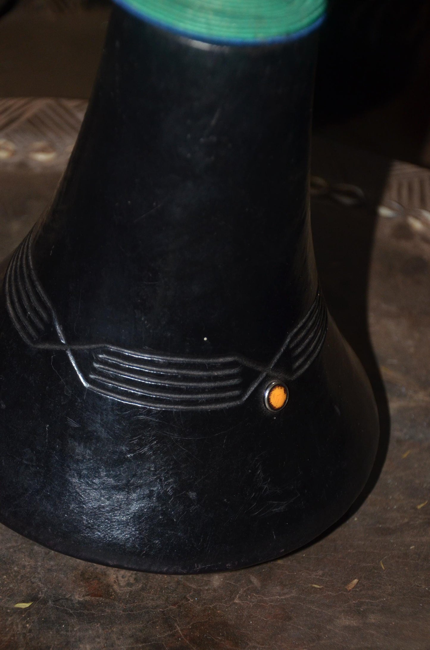 Authentic Hand-Carved Rwandan Icyansi Wooden Milk Vessel | Traditional Dairy Pot Decor