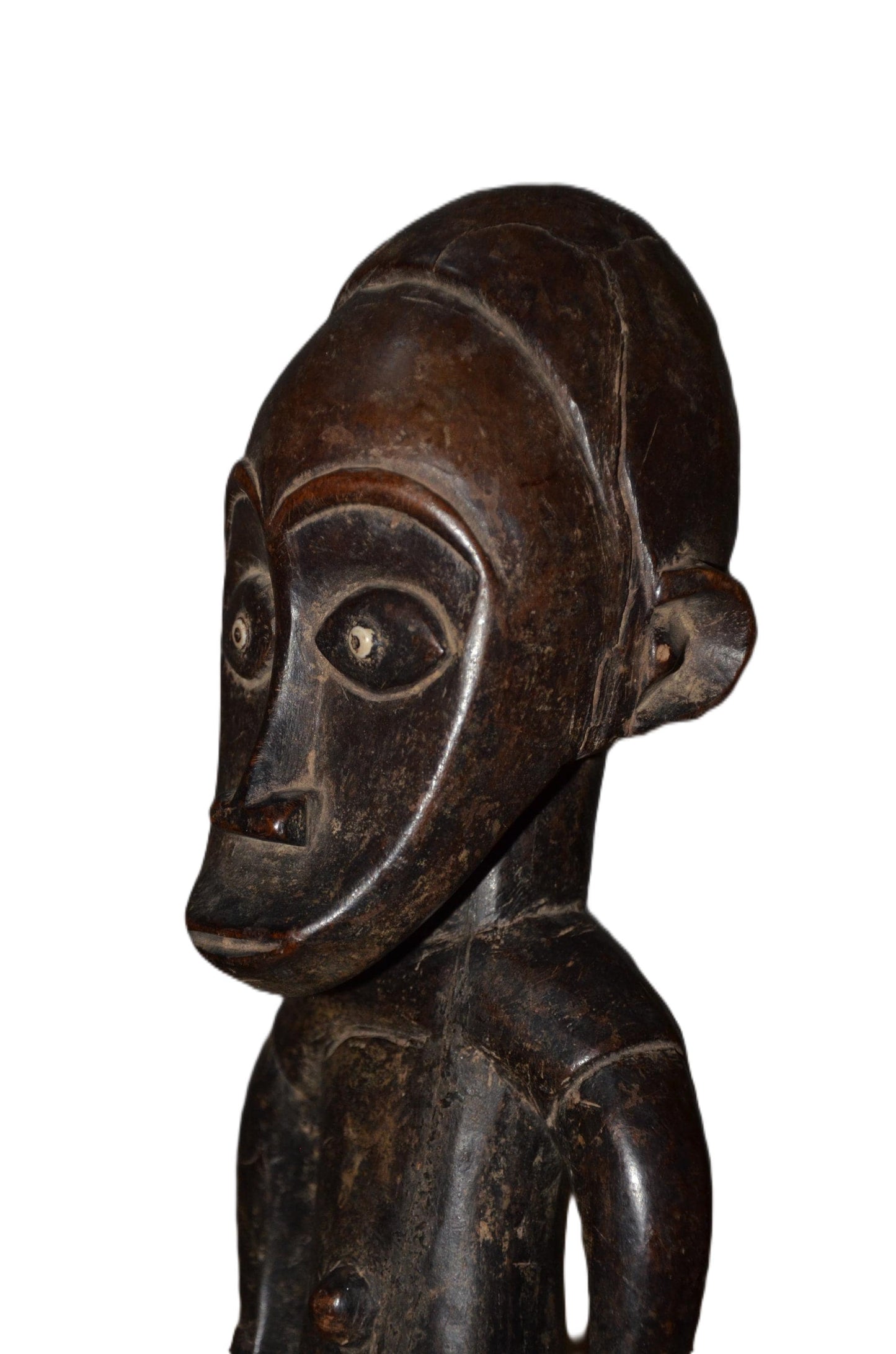 Authentic Mbole Statue | Congolese Tribal Art | Minimalist Wood Sculpture