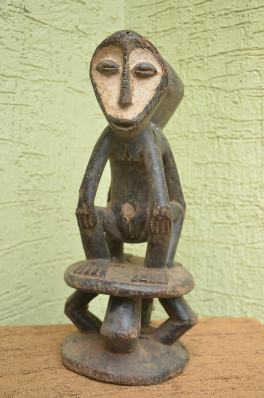 Authentic Lega Janus Figure | Congolese Philosophical Art