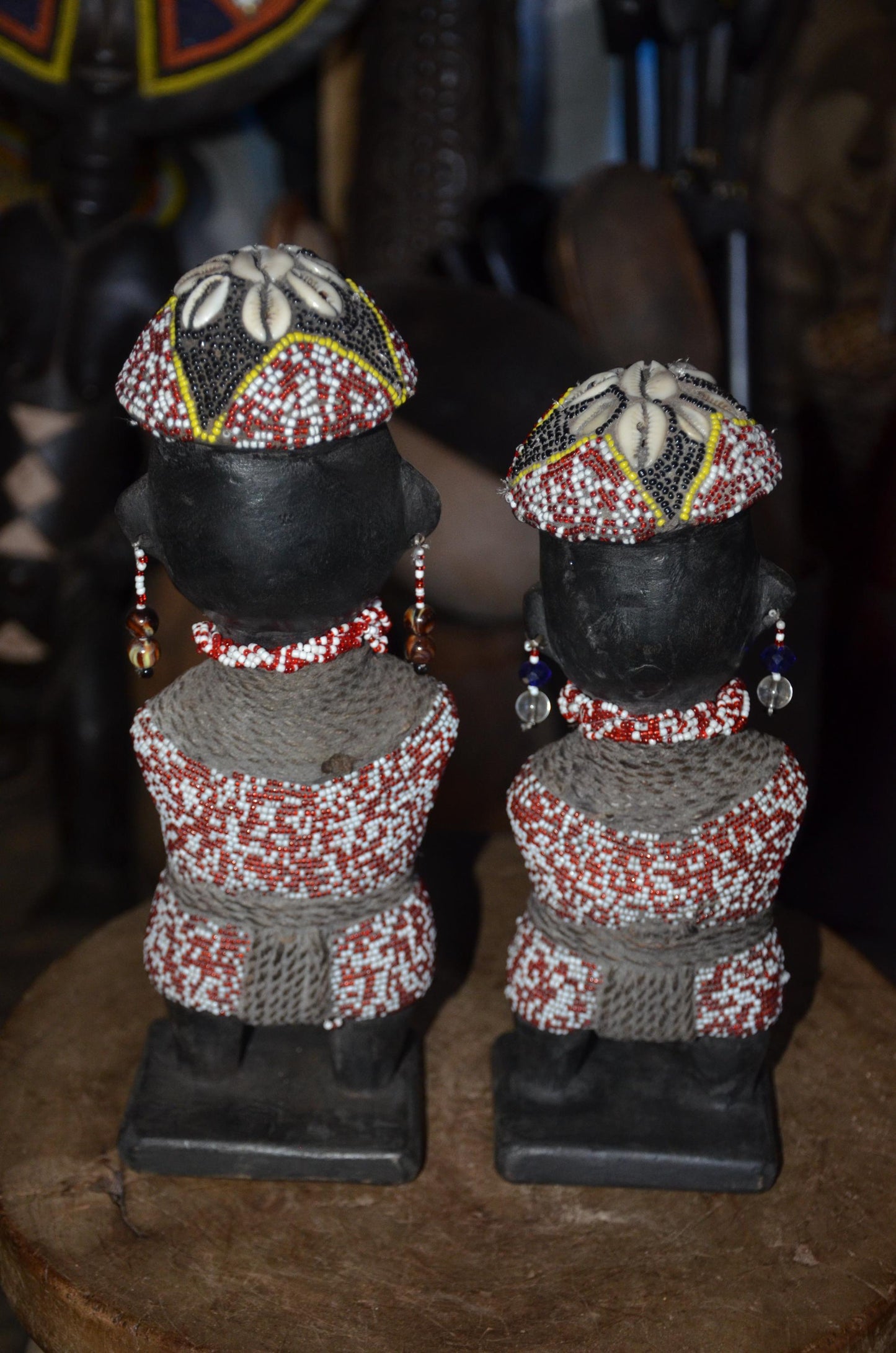 Authentic Namji Dowayo Beaded Fertility Dolls | Cameroonian Art