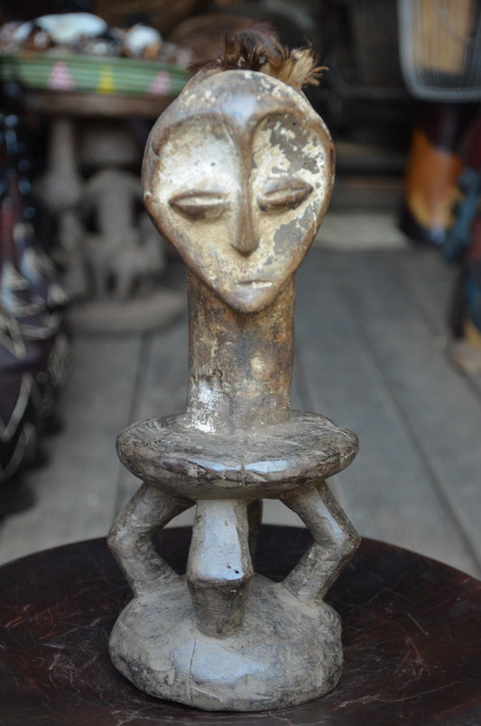 Authentic Lega Double-Headed Figure | Tribal Art | Congolese Sculpture
