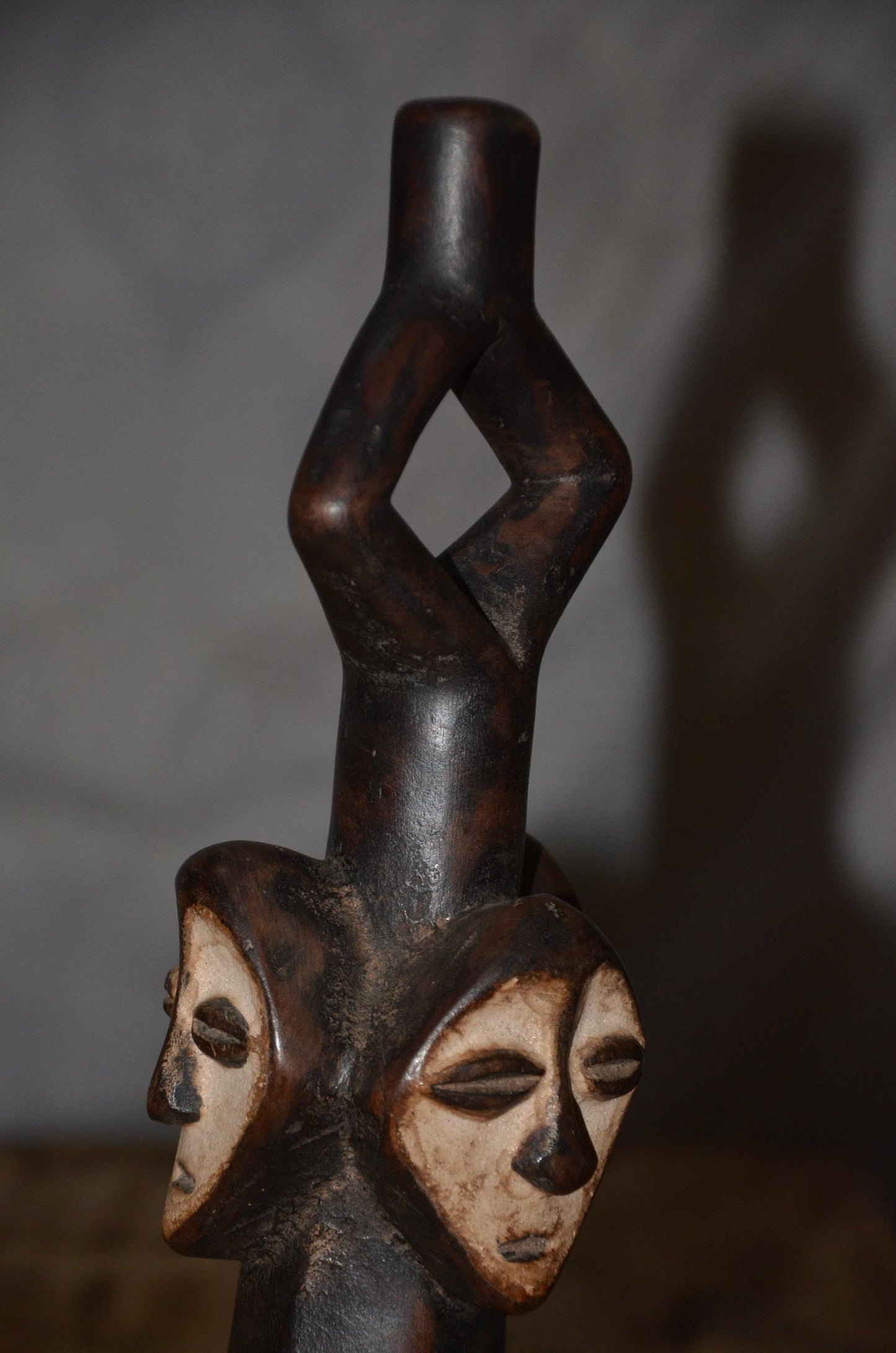 Authentic Lega Statue | Congolese Tribal Art | Hand-Carved Wood Sculpture