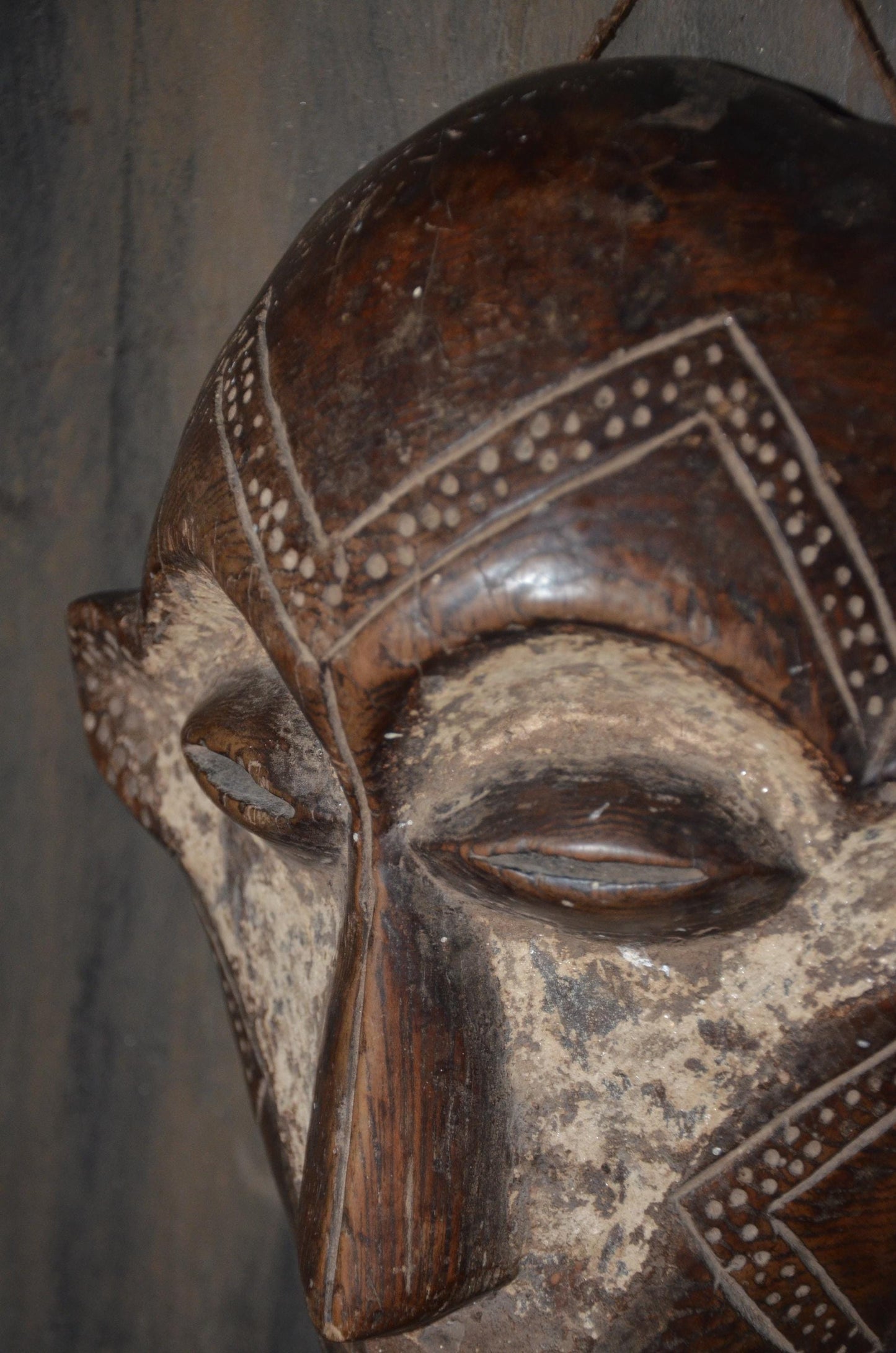 Authentic Bembe Mask | Congolese Tribal Art | Hand-Carved Wood