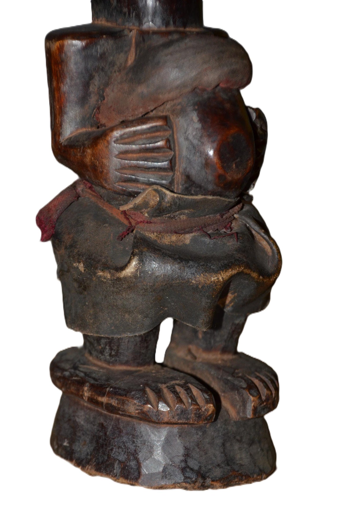 Authentic Suku Statue | Congolese Tribal Art | Hand-Carved Wood Sculpture
