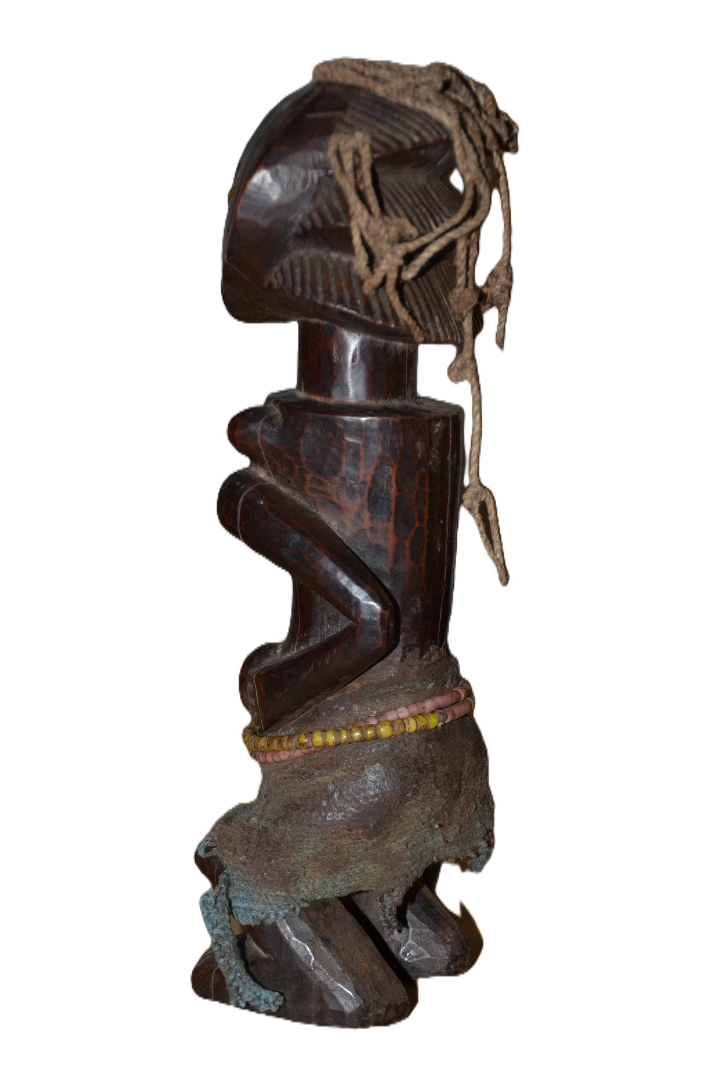 Authentic Ndekese Statue | Congolese Tribal Art | Hand-Carved Wood Sculpture