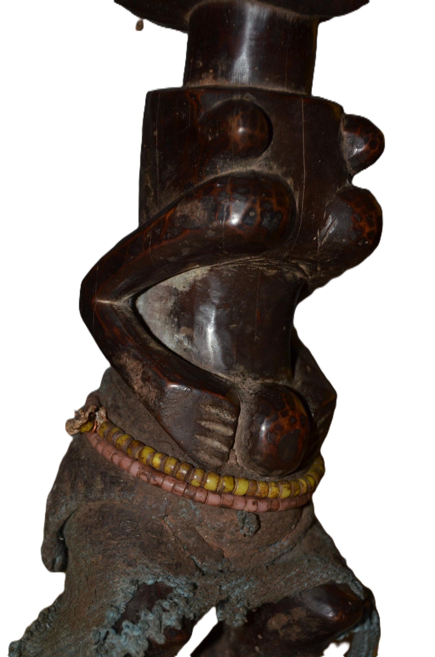 Authentic Ndekese Statue | Congolese Tribal Art | Hand-Carved Wood Sculpture