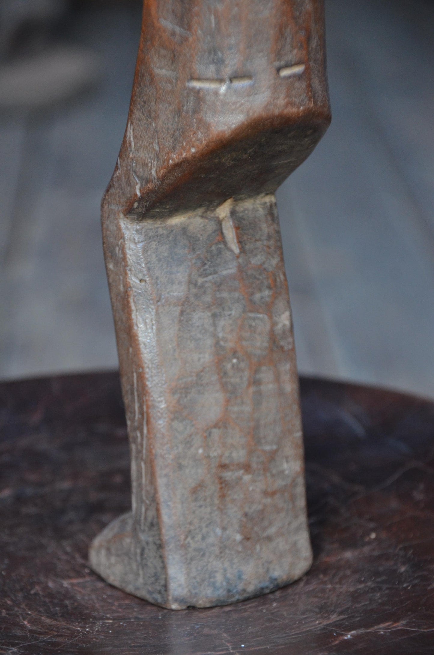 Authentic Lega Abstract Figure | Minimalist African Wood Sculpture