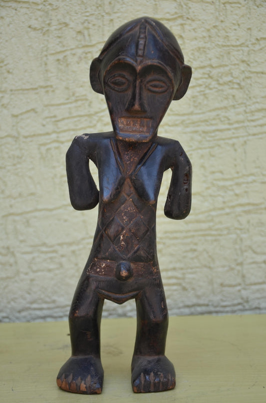 Authentic Songye Standing Female Figure | Congolese Art
