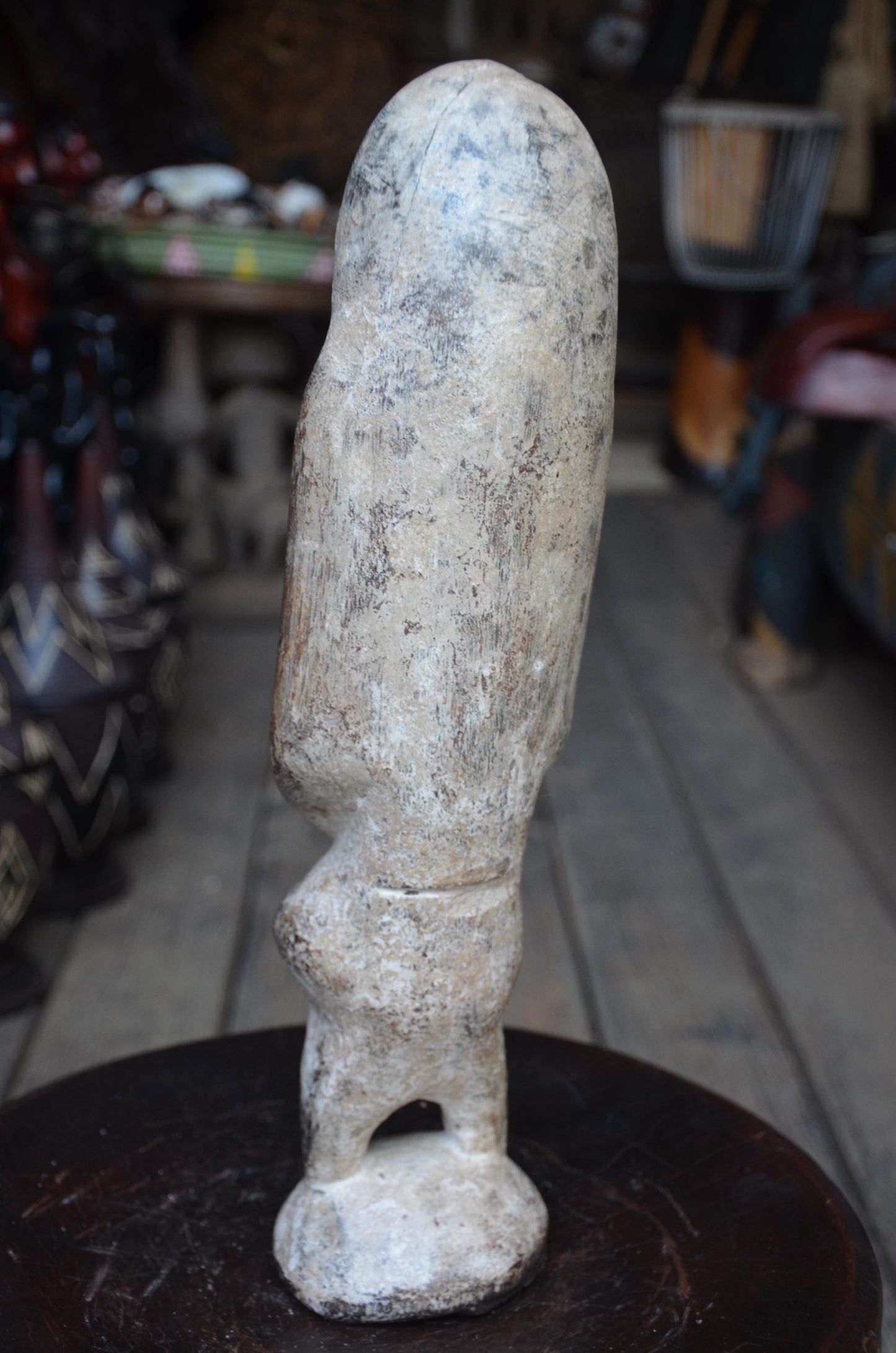 Authentic Lega Bird Figure | Congolese Tribal Art | Hand-Carved Wood