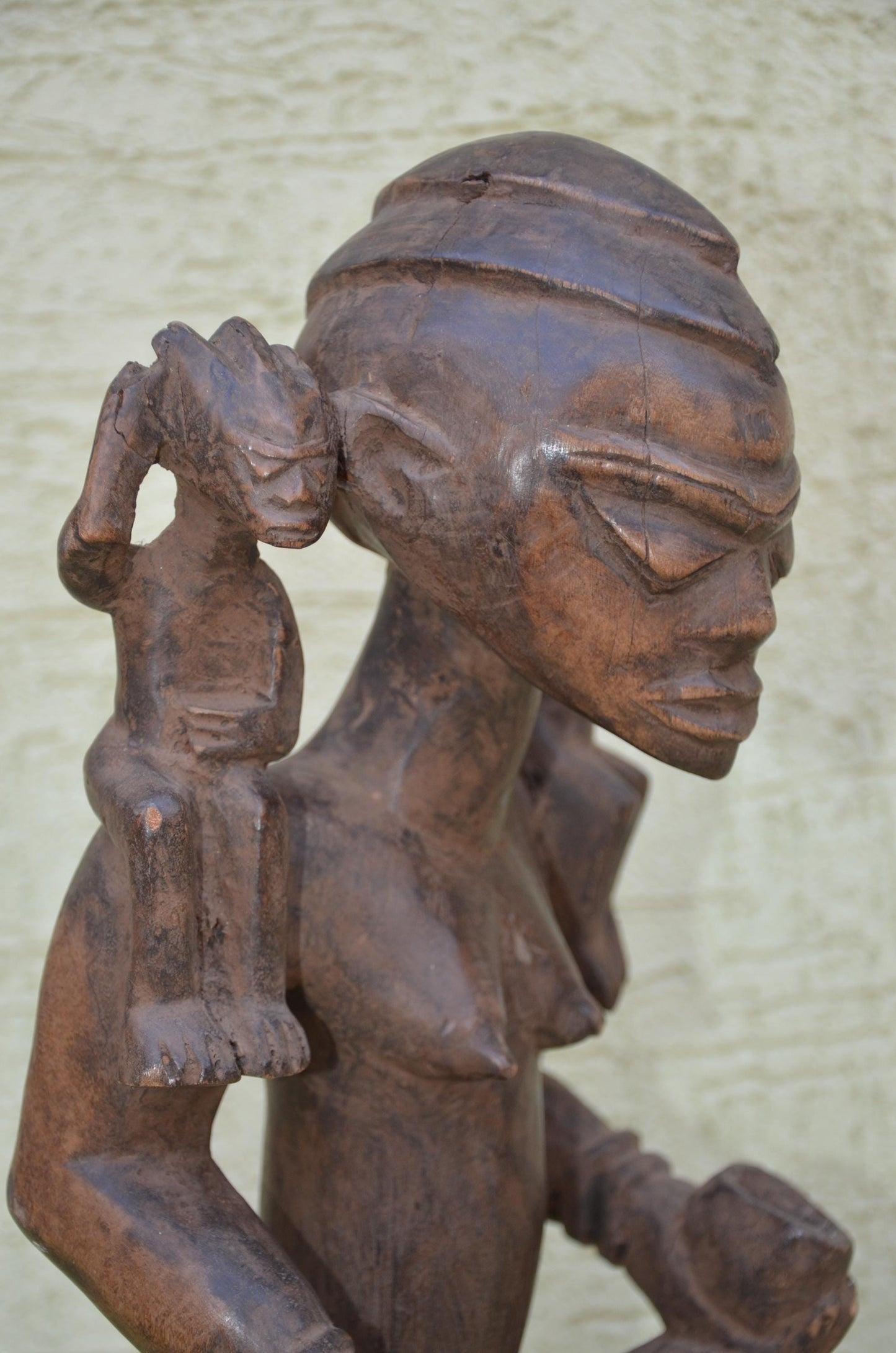 Authentic Yoruba Maternity Figure | Nigerian Tribal Art