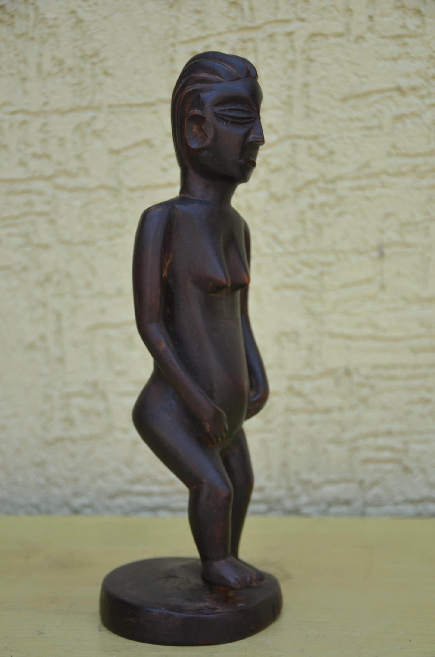 Authentic Luba Female Maternity Figure | Congolese Art
