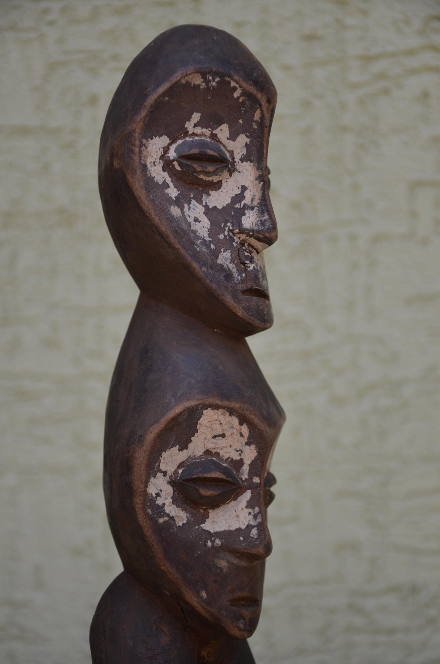 Authentic Lega Multi-Headed Figure | Congolese Tribal Art