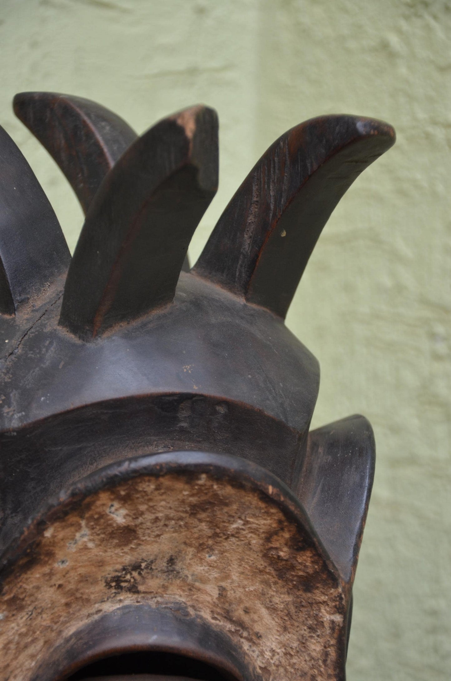 Authentic Lulua Helmet Mask | Congolese Tribal Art | Monumental