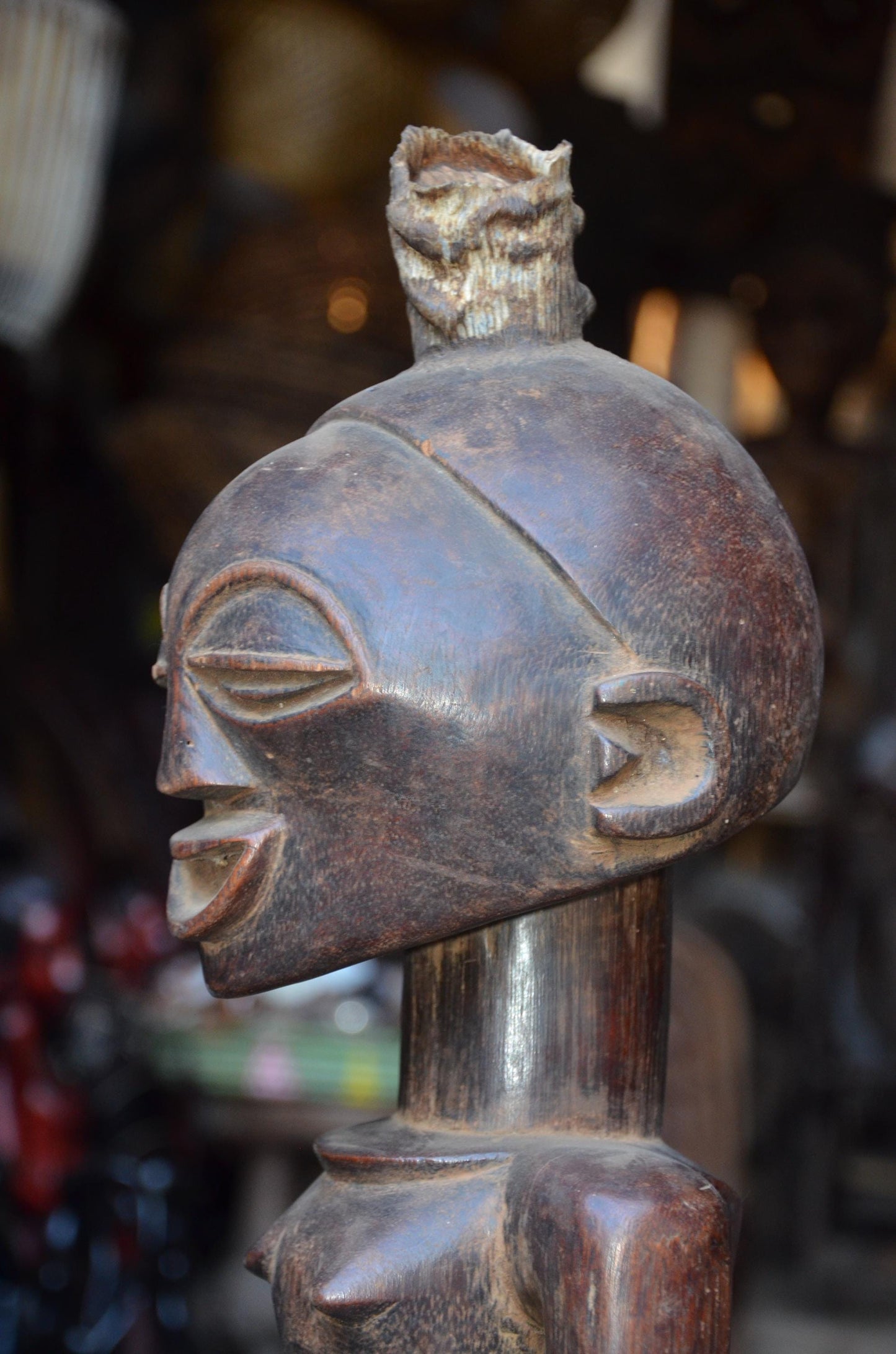 Authentic Luba Statue | Grand Prestige Ancestor | Congolese Tribal Art