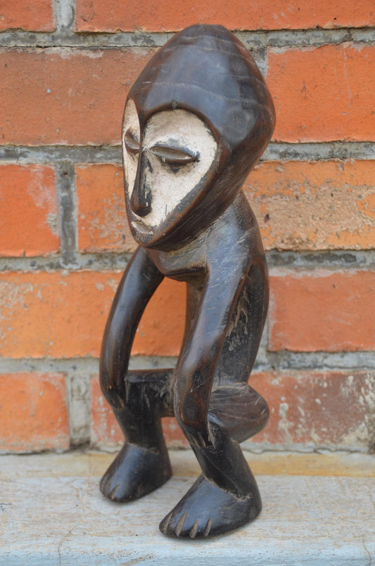 Authentic Lega Ancestral Figure | Congolese Tribal Art