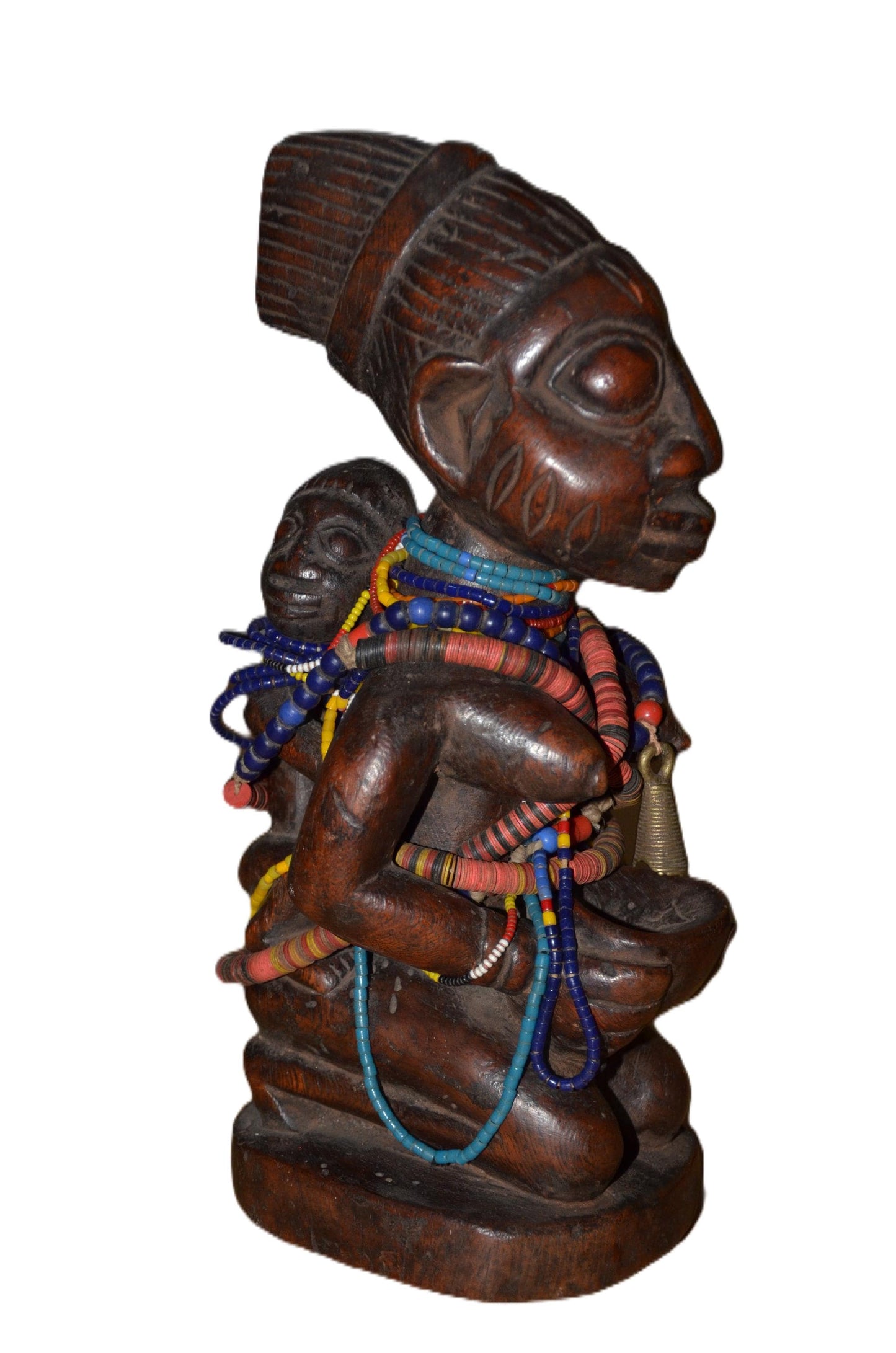 Authentic Mumuye Statue | Nigerian Tribal Figure | Abstract Wood Sculpture