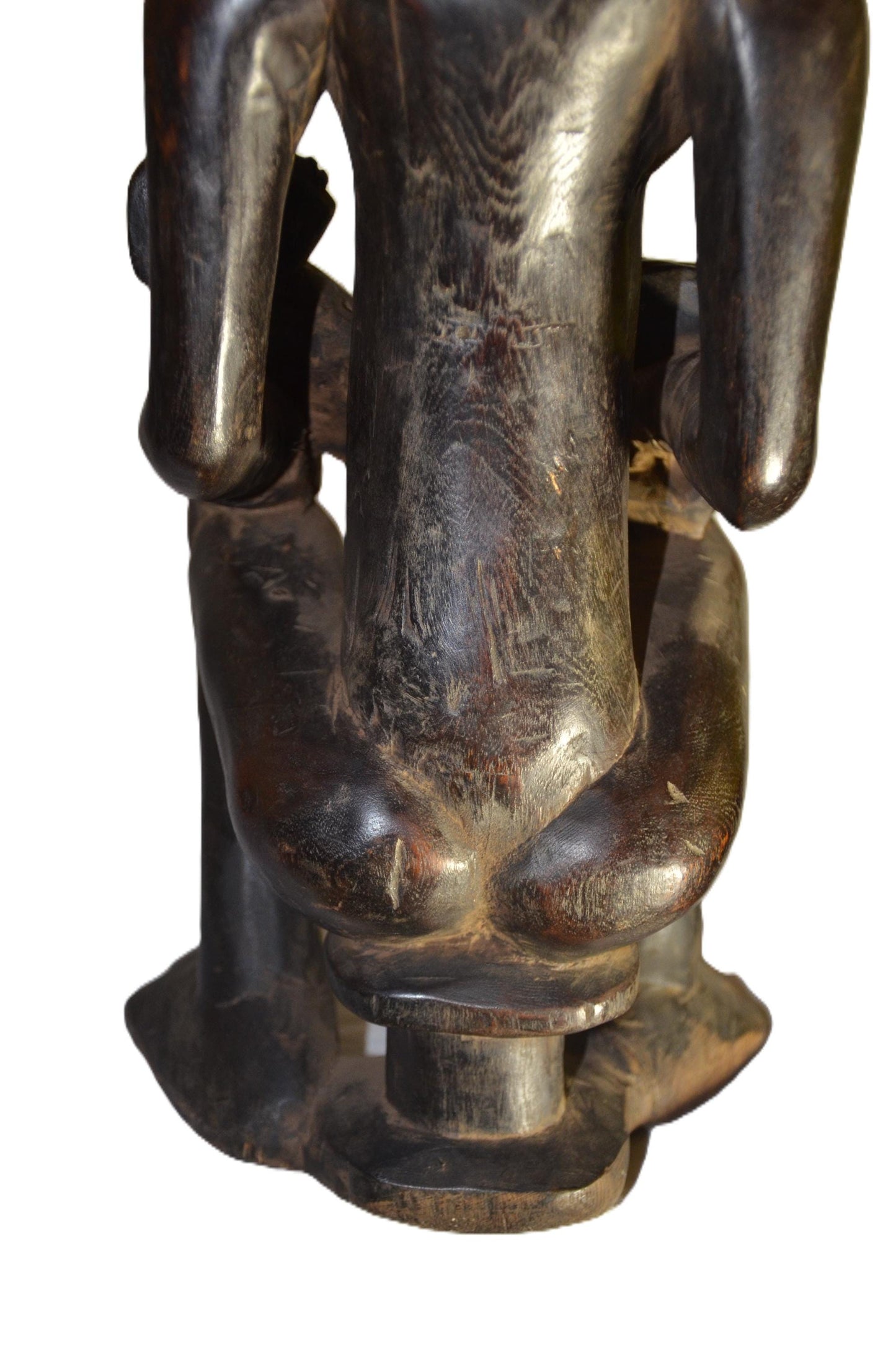 Authentic Chokwe Statue | Maternity Ancestral Figure | Congolese Art