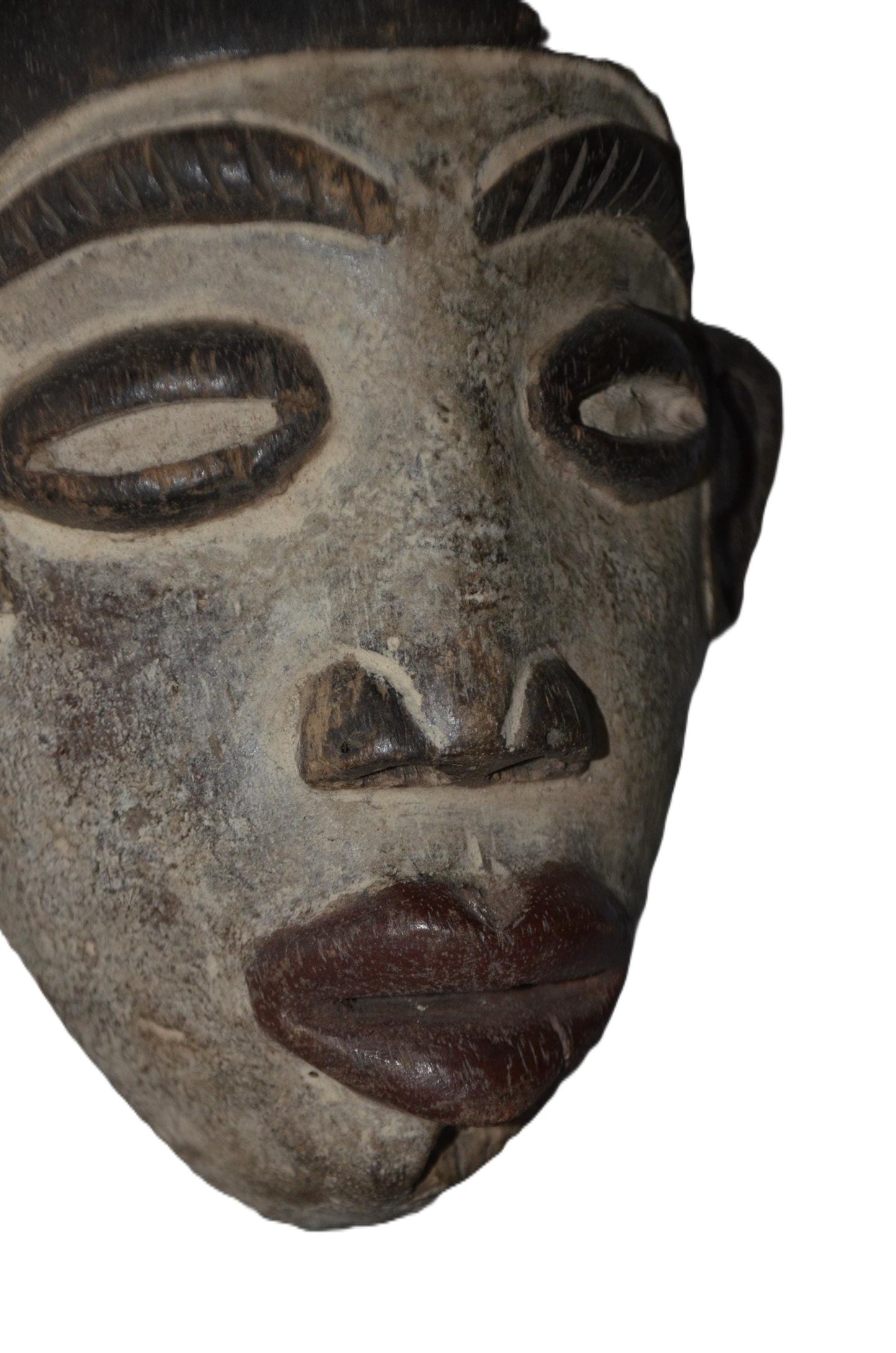 Authentic Bapunu Mask | Punu Tribal Art | Congolese Wood Wall Sculpture