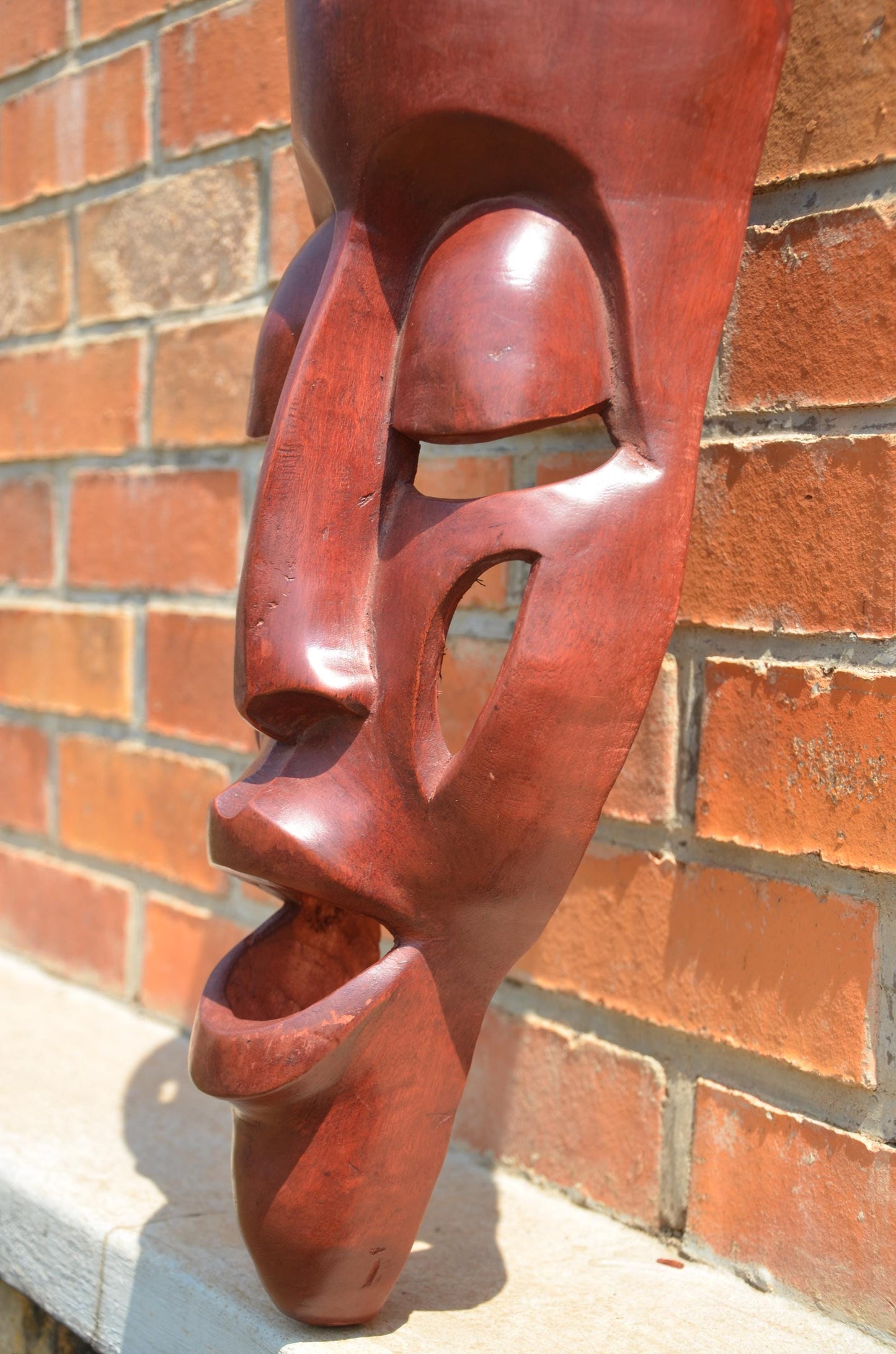 Authentic Large Rwandan Decorative Wall Mask | East African Art