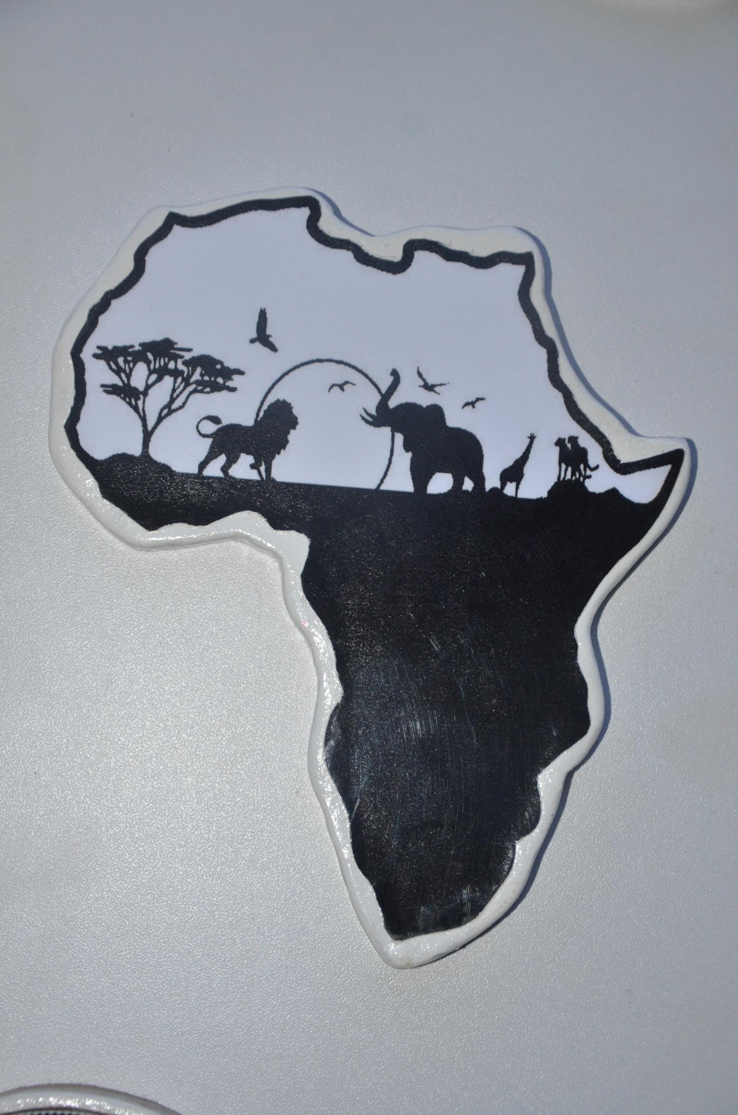 Handcrafted Rwandan Decorative Wooden Wall Plaque | Cultural Home Art Sign