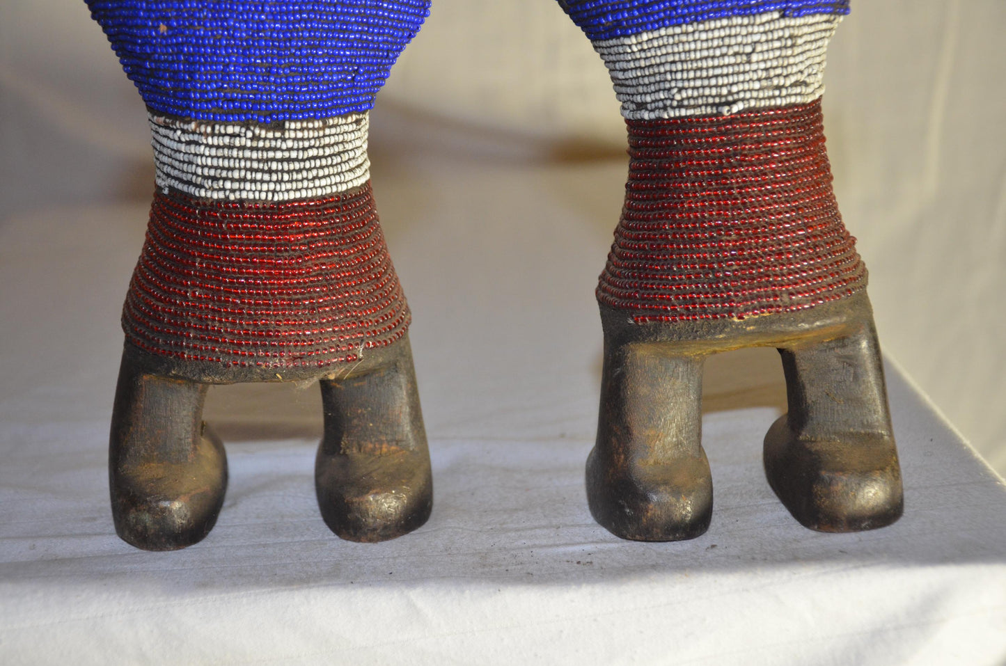 Authentic Azande Couple Statue | African Tribal Art | Hand-Carved Wood