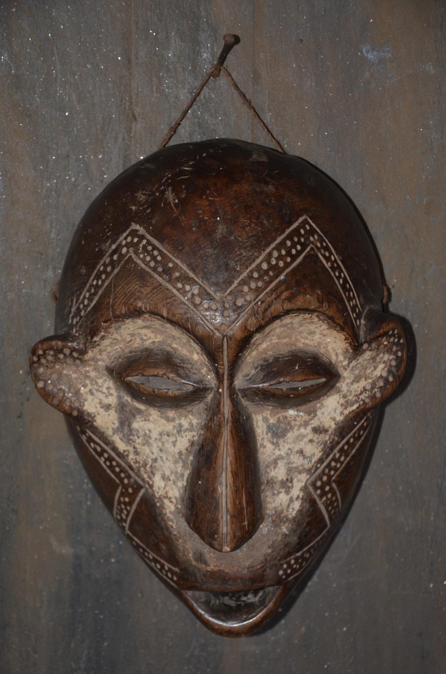 Authentic Bembe Mask | Congolese Tribal Art | Hand-Carved Wood