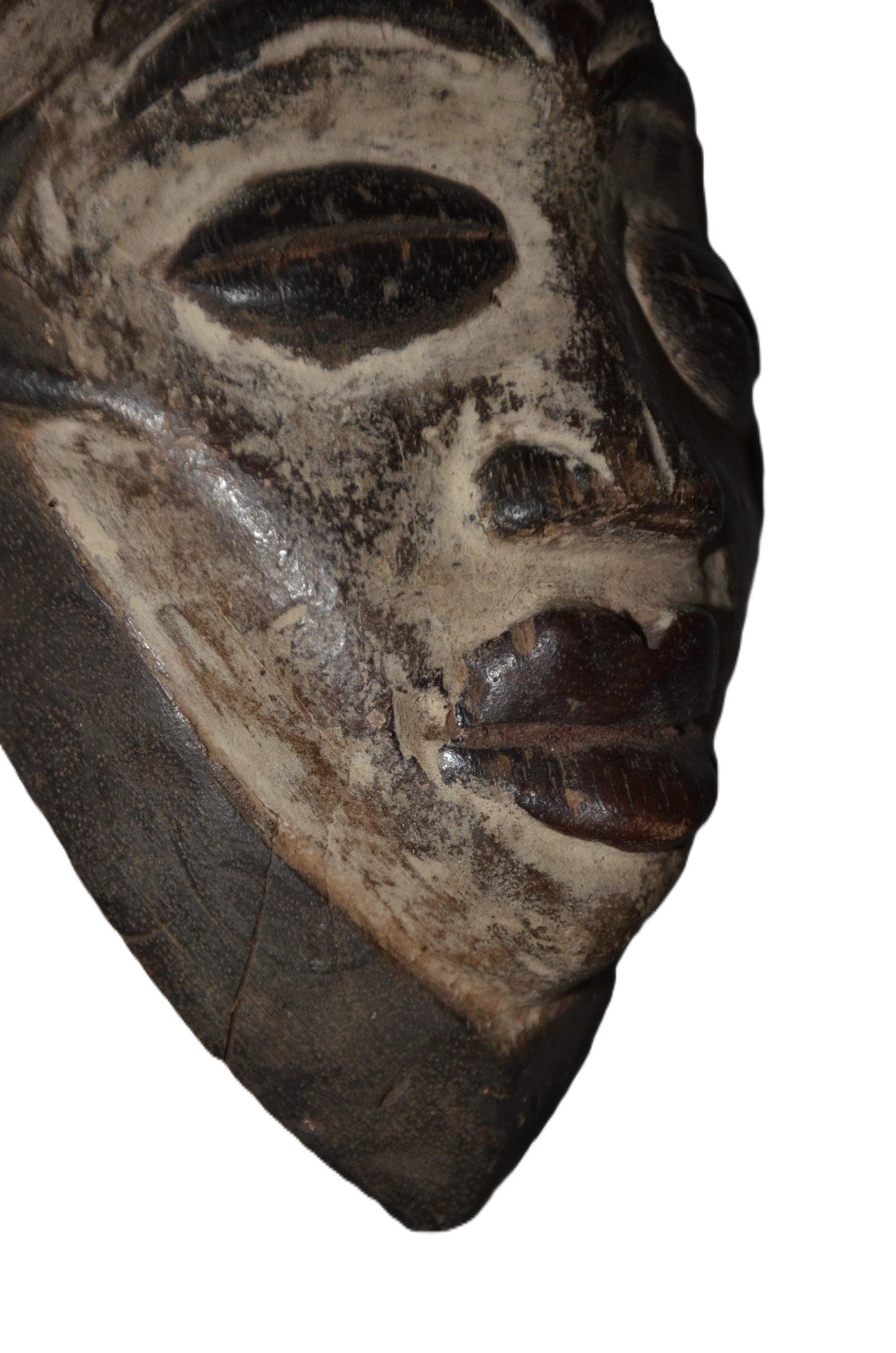 Authentic Bapunu Mask | Punu Tribal Art | Congolese Wood Wall Sculpture