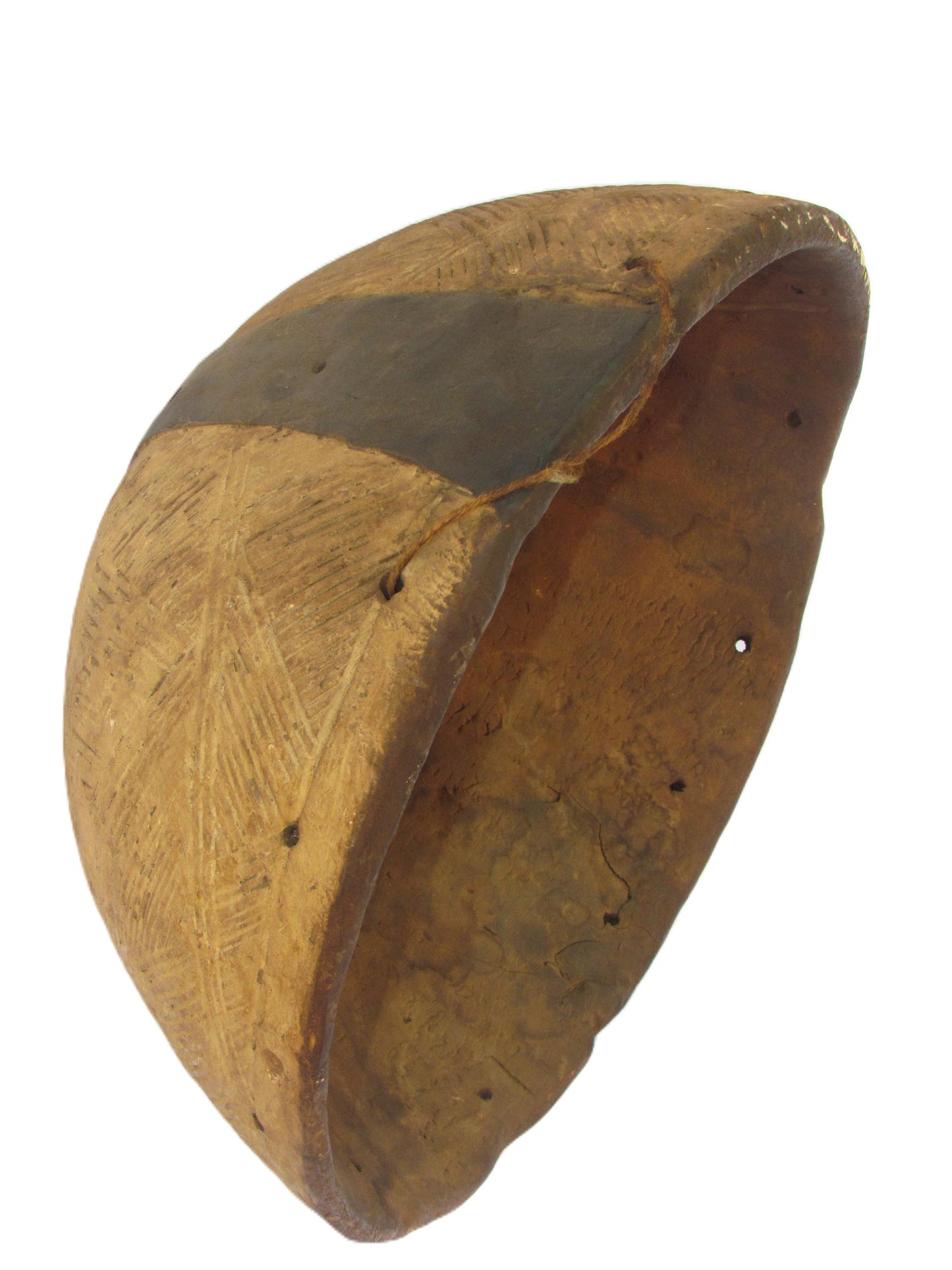 Rare Authentic Luba Kifwebe Mask from former Zaire, now Democratic Republic of Congo, Exceptional Ceremonial Tribal Mask by the Luba People.