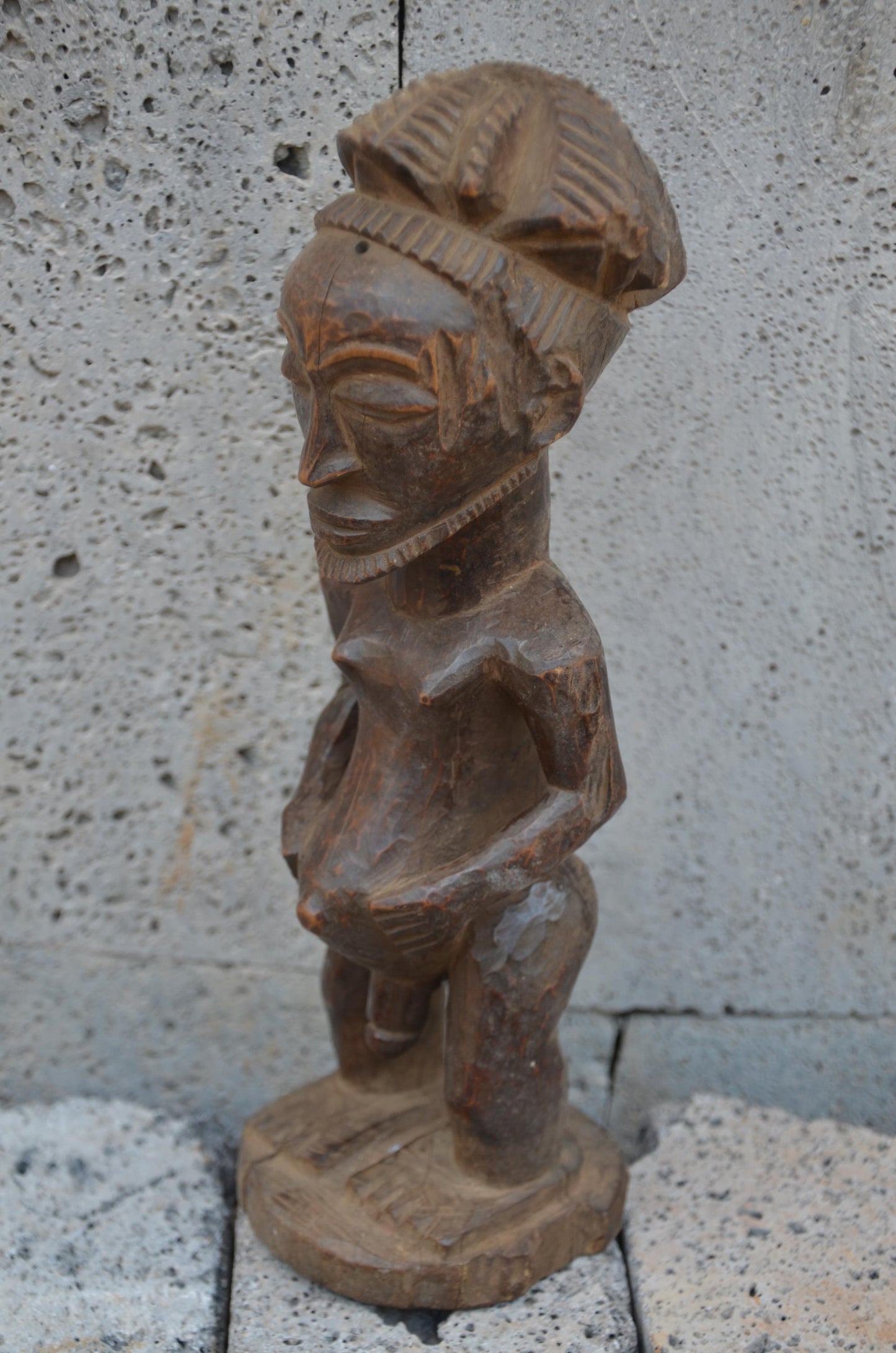 Authentic Hemba Male Ancestor Figure | Congolese Tribal Art | Singiti