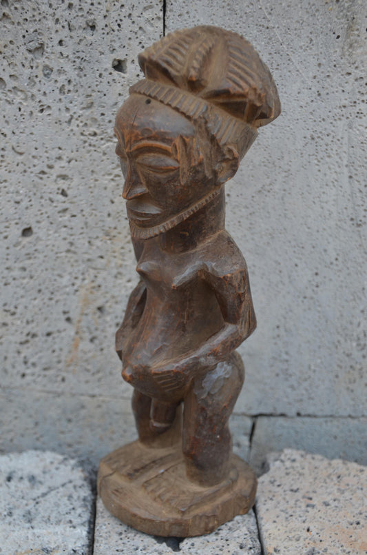 Authentic Hemba Male Ancestor Figure | Congolese Tribal Art | Singiti
