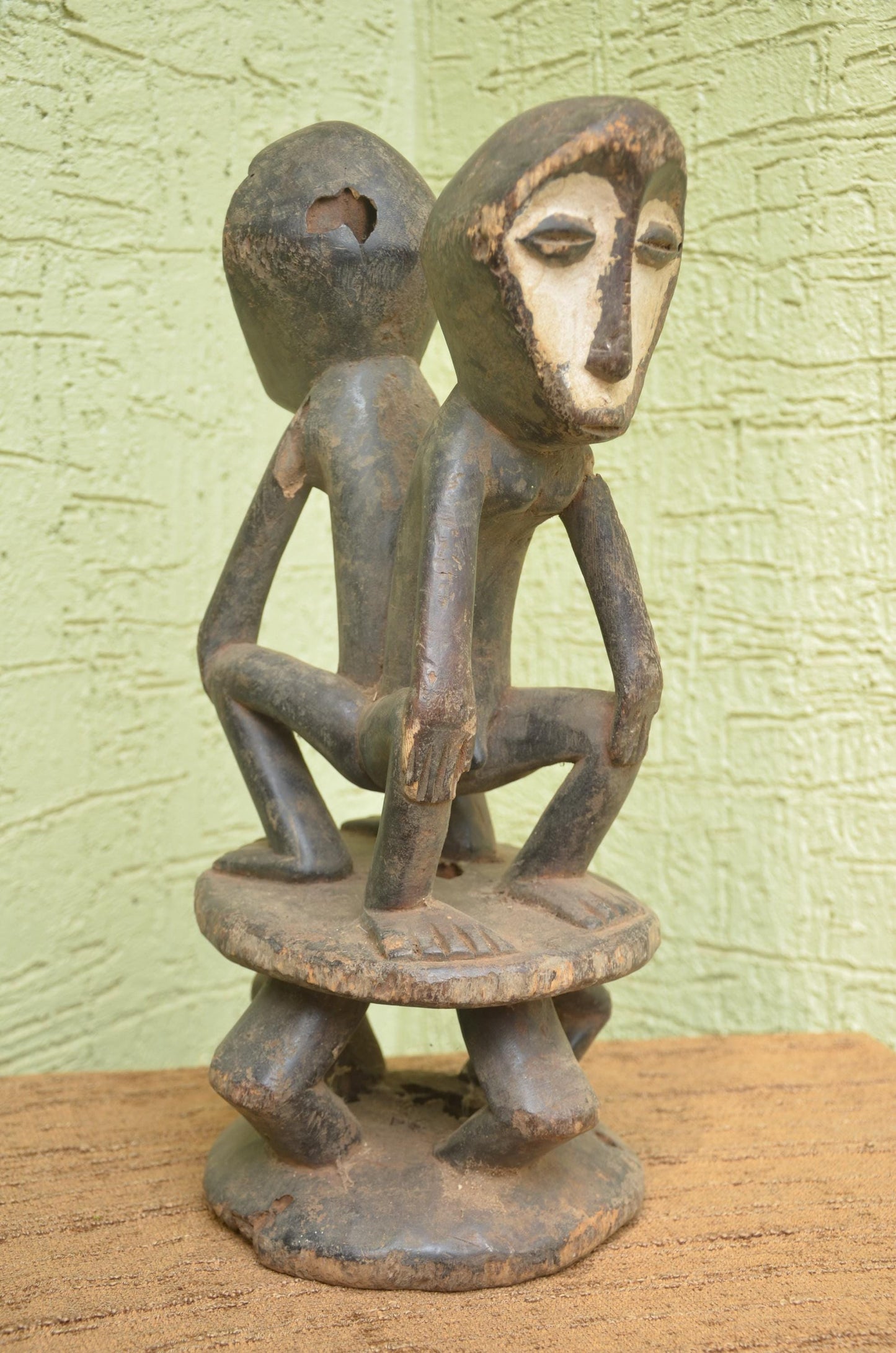 Authentic Lega Janus Figure | Congolese Philosophical Art