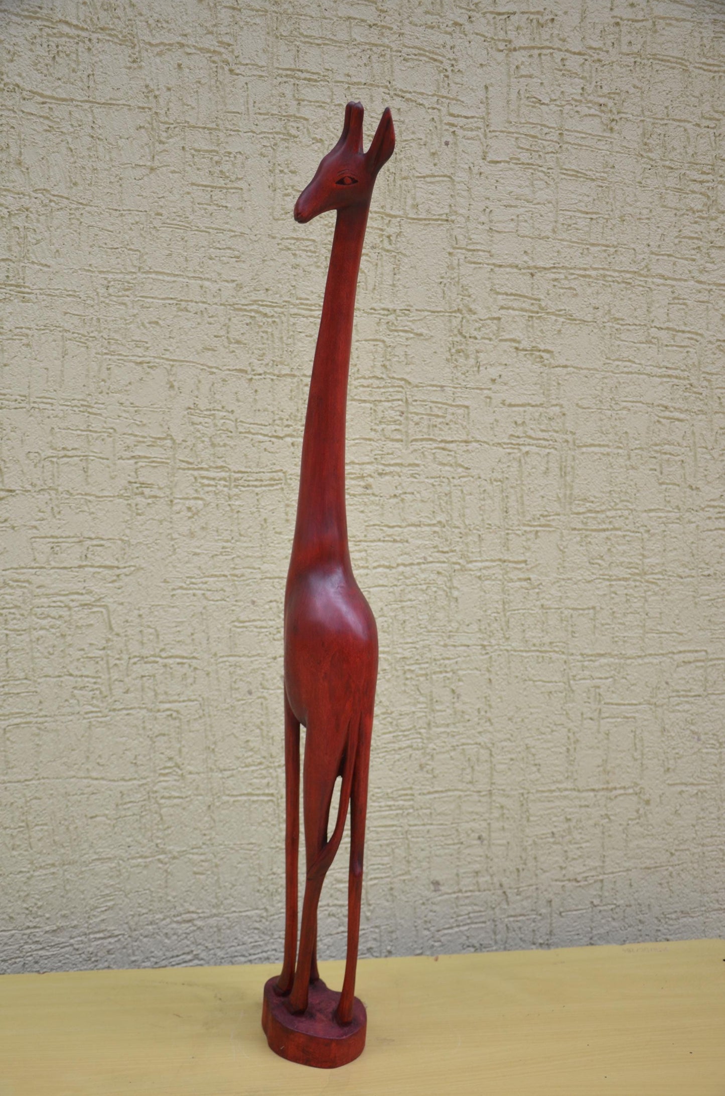 Monumental African Wooden Giraffe Sculpture | Wildlife Art