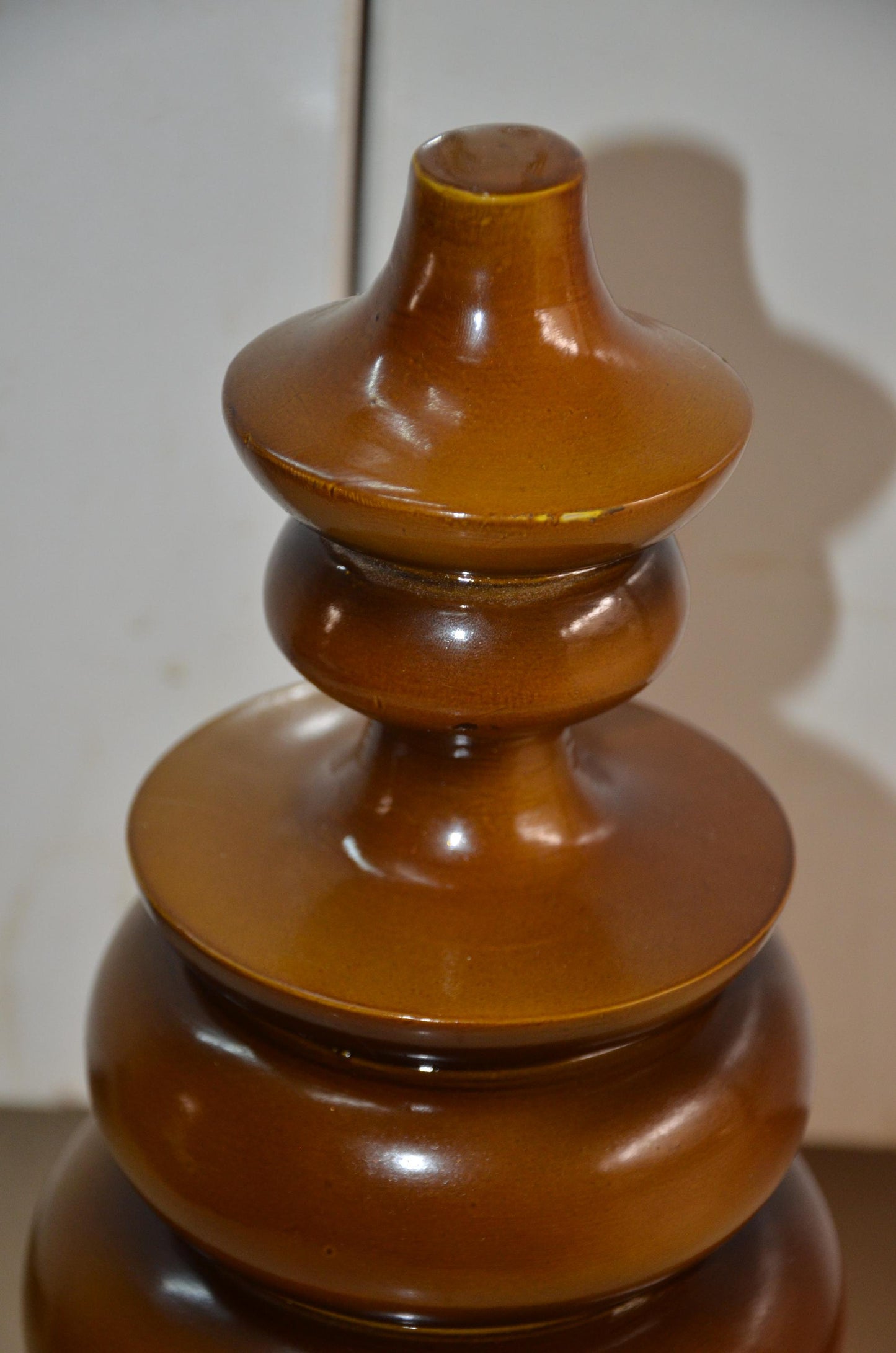 Authentic Venini Deco Glass Vase | Murano Italy Amber Topaz Fluted Vessel