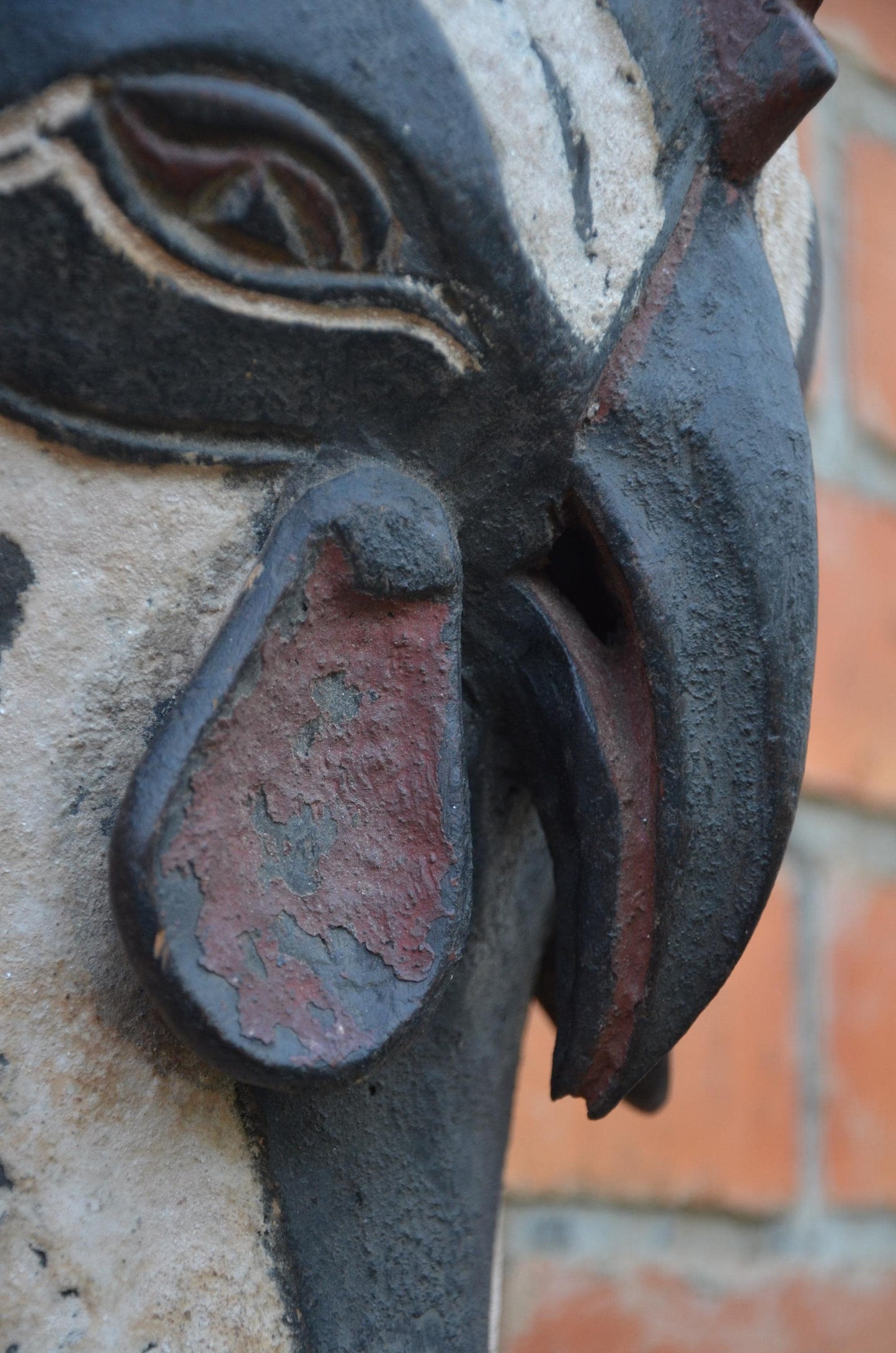 Authentic Zoomorphic Rooster/Cockerel Mask | Tribal Art
