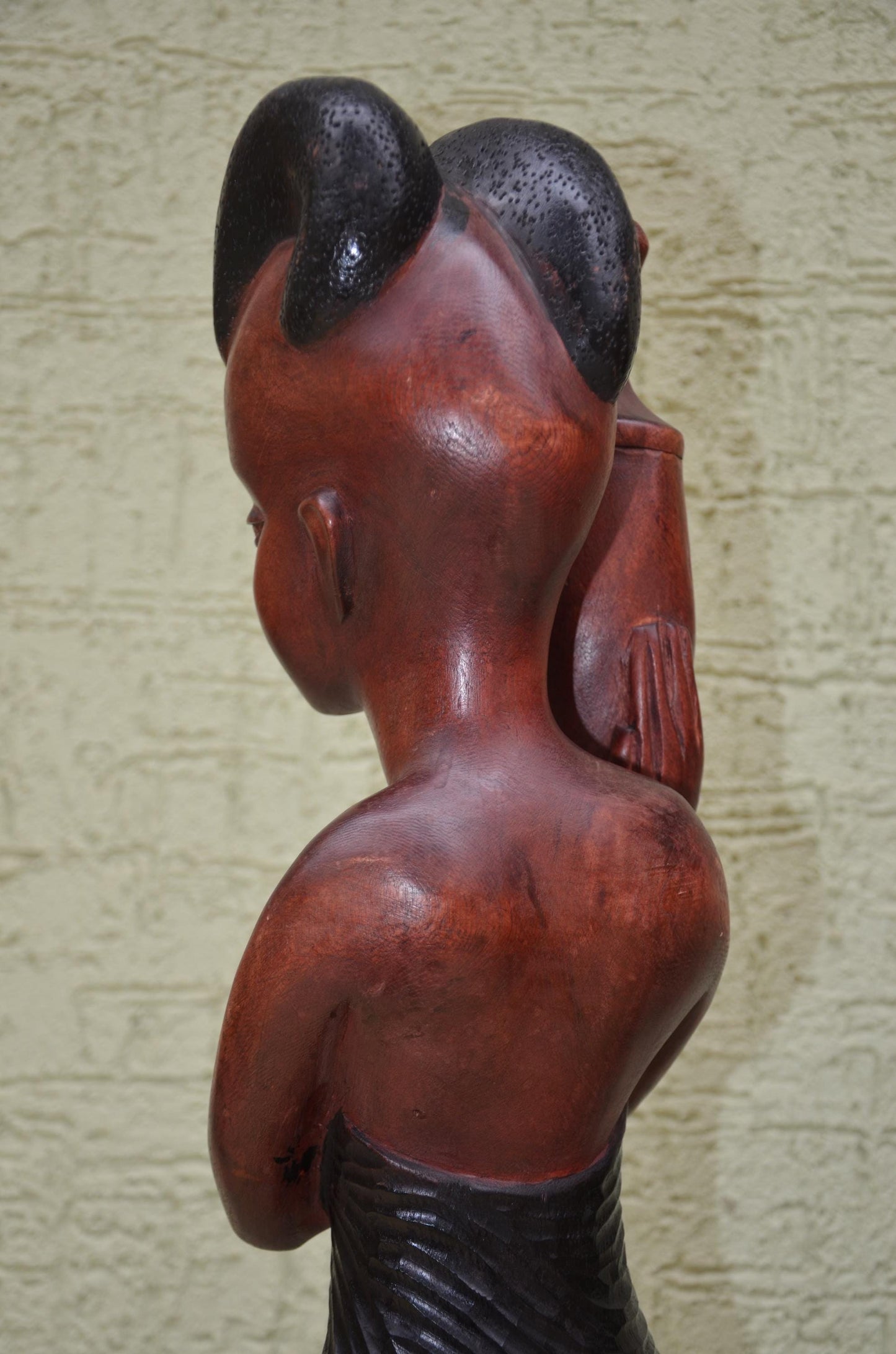 Pair of Hand-Carved African Community Statues | Tribal Art