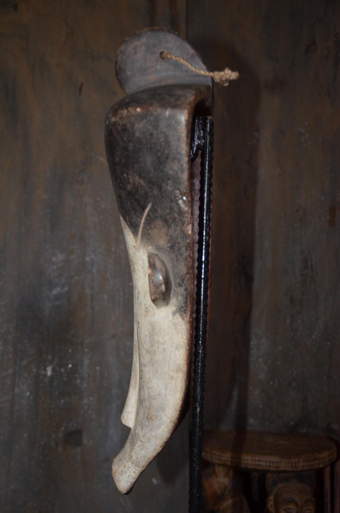 Authentic Fang Ngil Mask | Gabonese Tribal Art | Large Wood Carving