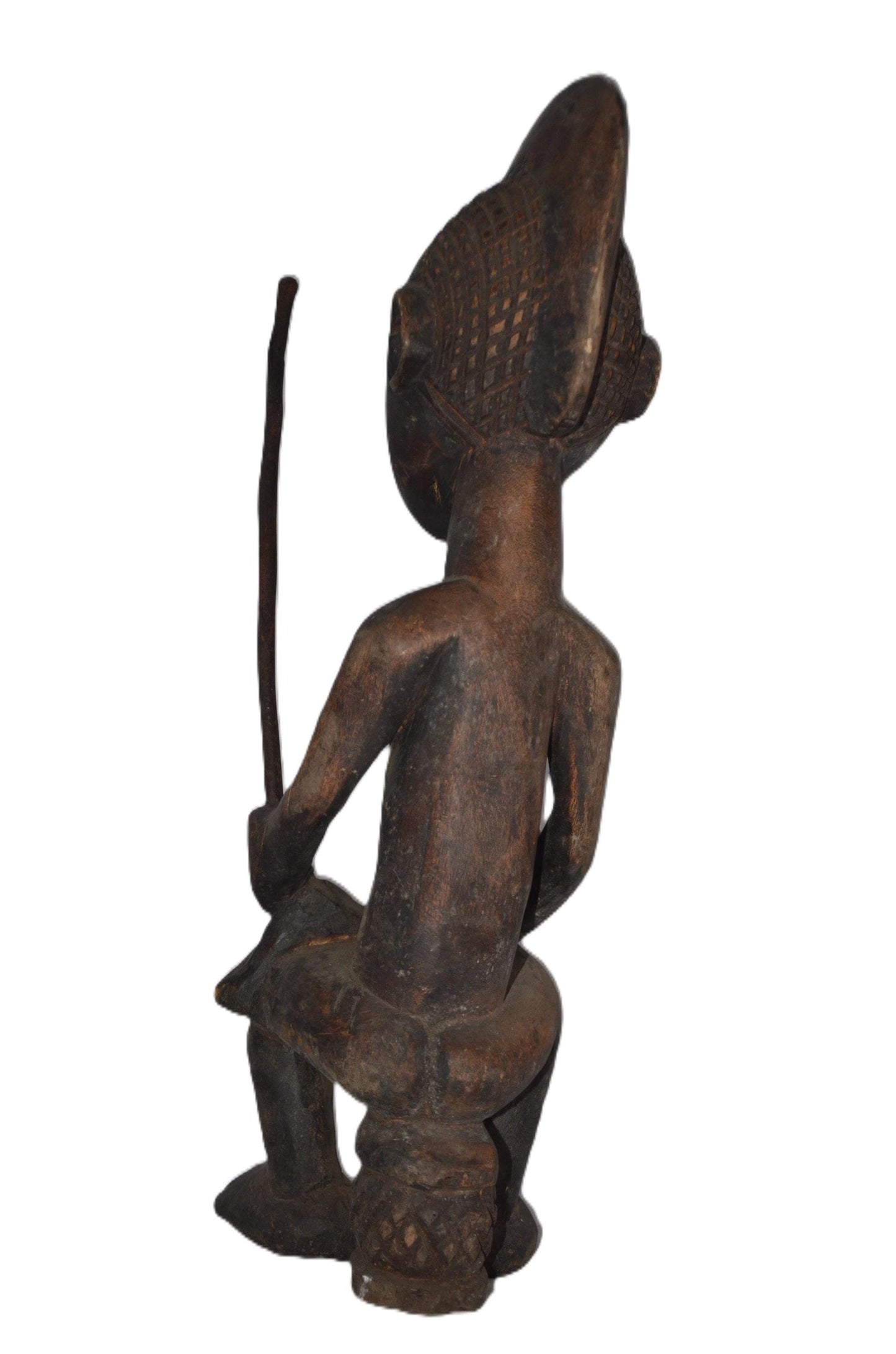 Baule Maternity Mask – African Fertility Statue, Handmade Tribal Art, Cultural Decor