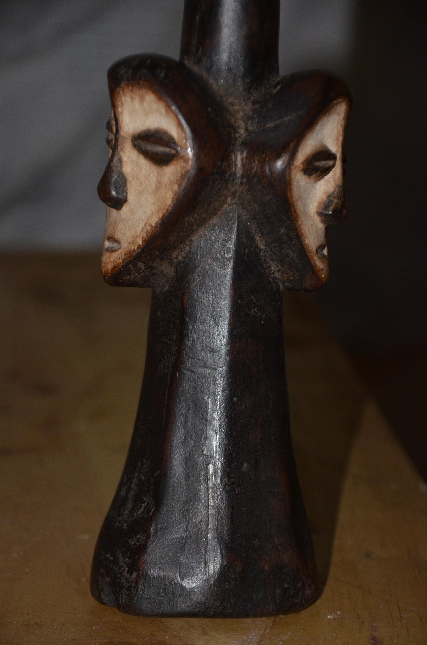 Authentic Lega Statue | Congolese Tribal Art | Hand-Carved Wood Sculpture