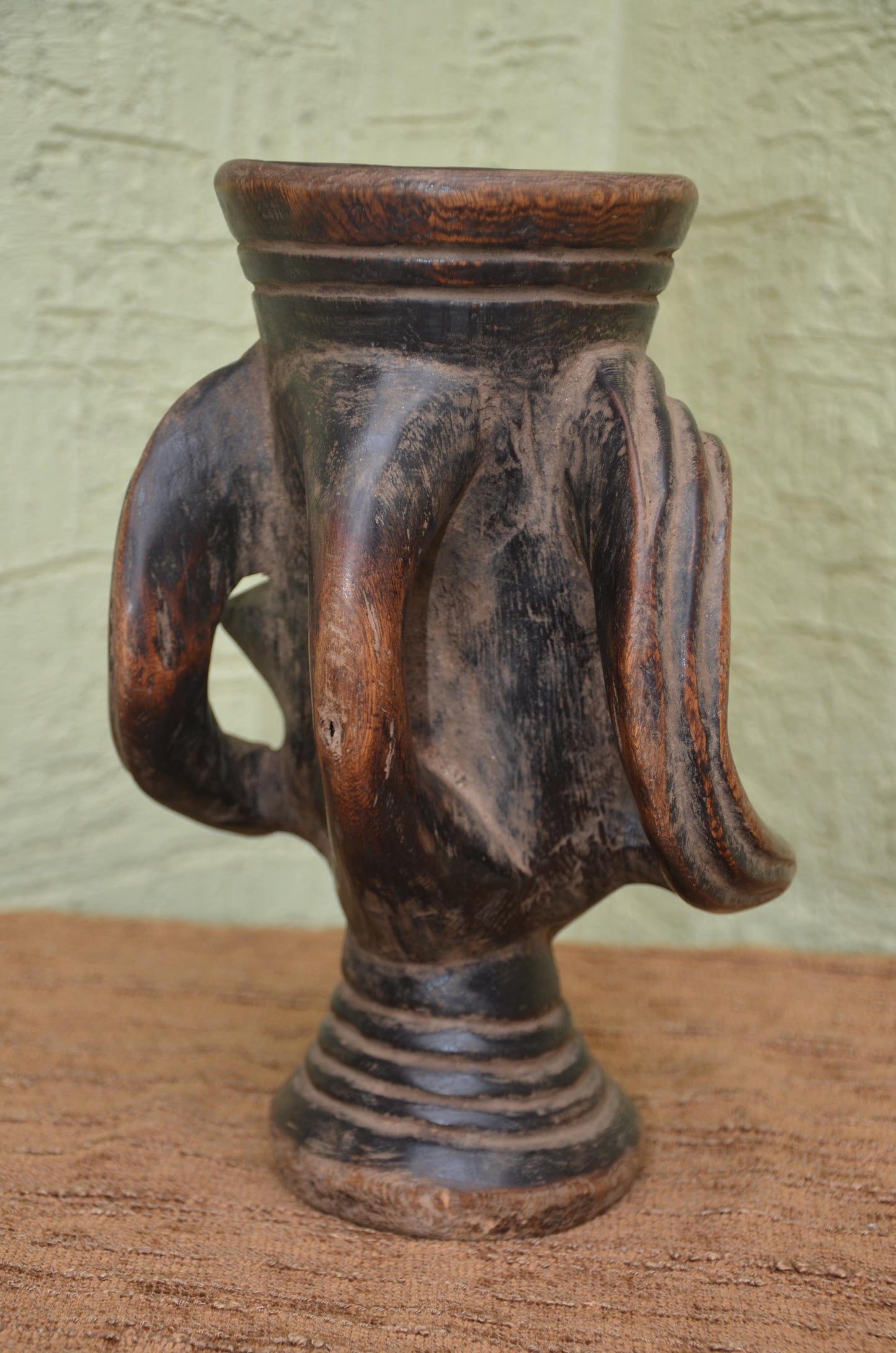 Authentic Kuba Prestige Palm Wine Cup | Royal Congolese Art