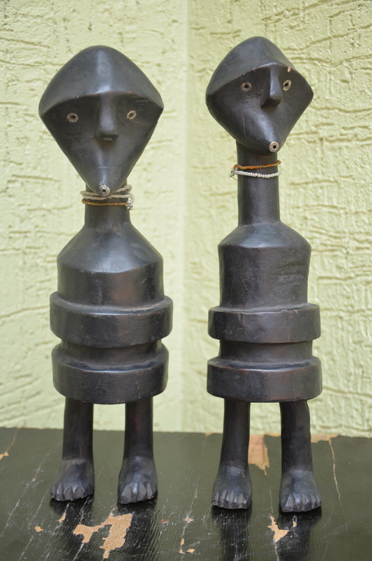 Authentic Zaramo-Style Stylized Ancestral Figures | Tanzanian Art