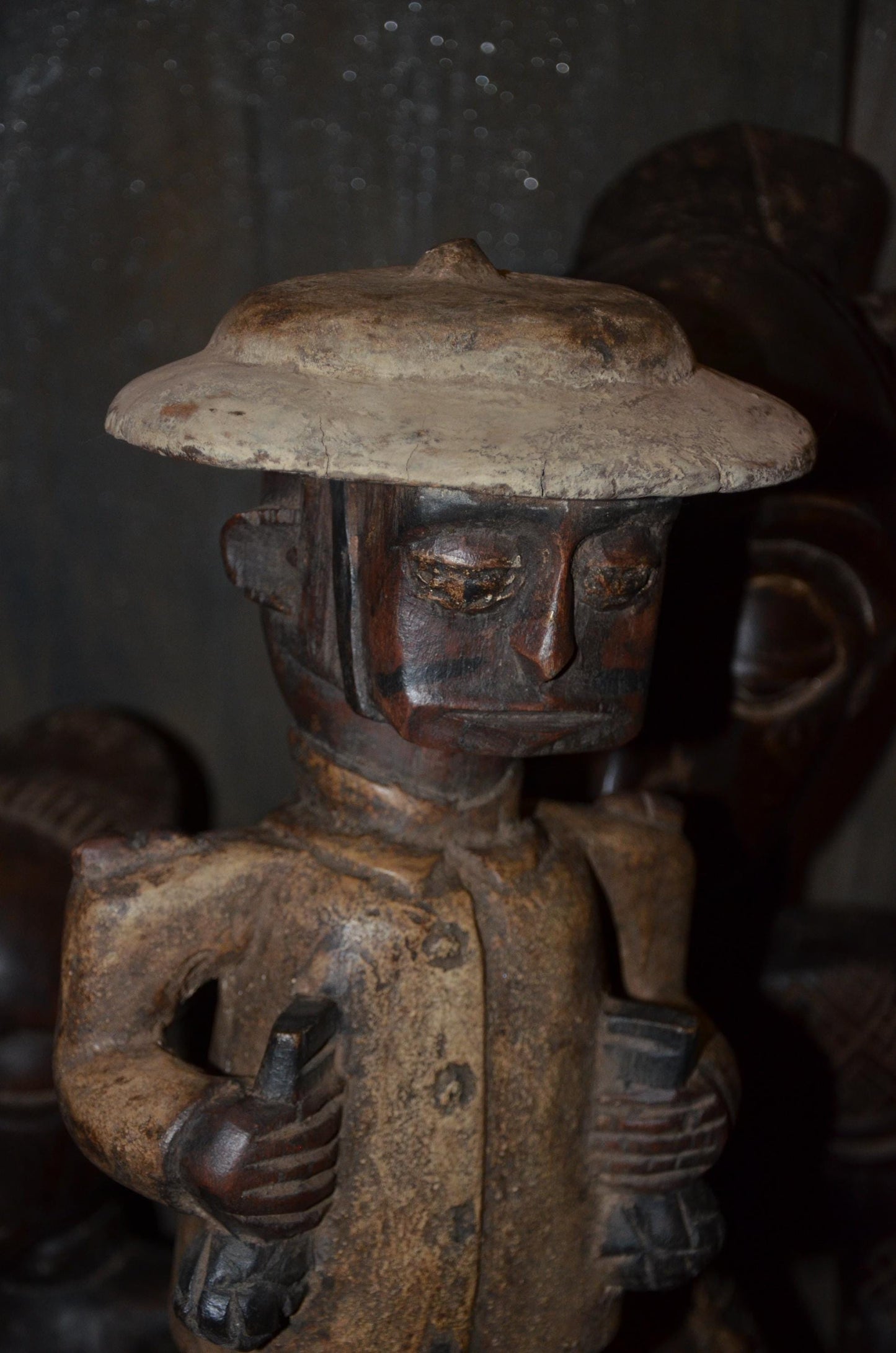 Colonial Era Wood Statue | Tax Collector Figure | Congolese Tribal Art