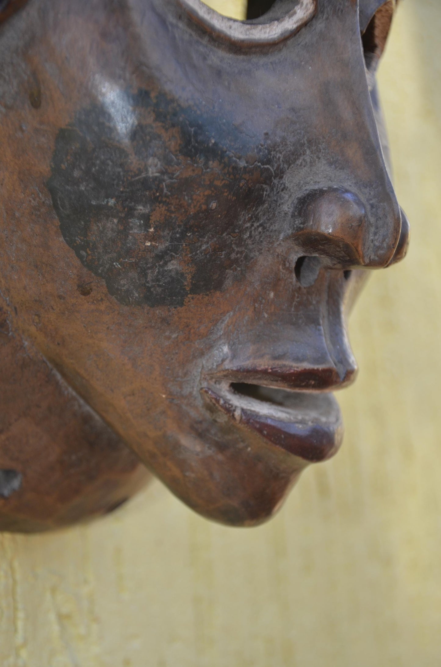 Baule Mask – 17" Hand-Carved Wood Mask – Ivory Coast Tribal Home Decor