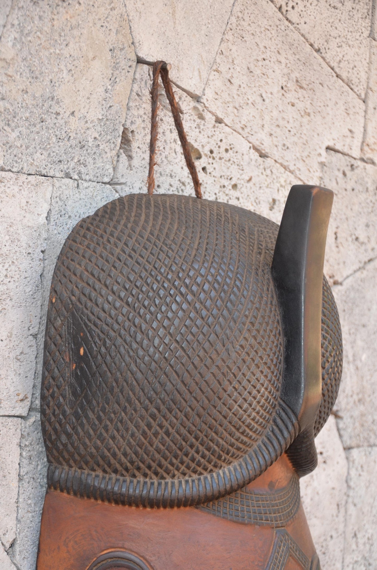 Authentic Chokwe-Style Mask | Elegant Angolan Tribal Wall Art